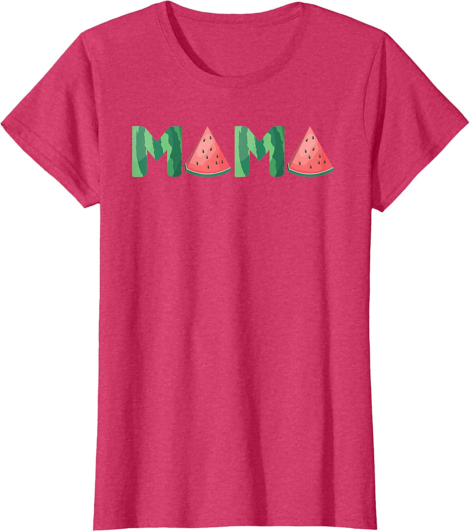 Watermelon Mama T-Shirt Sweet Summer Graphic Tee for Moms