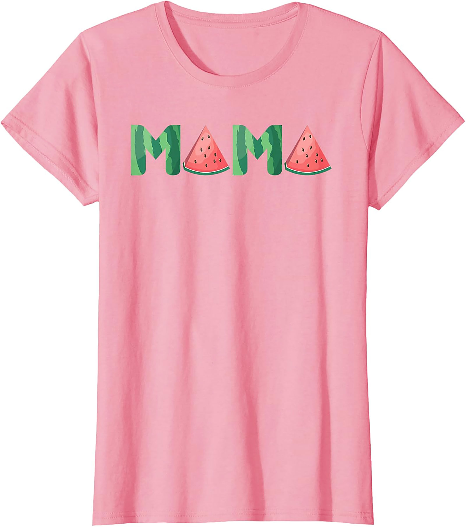 Watermelon Mama T-Shirt Sweet Summer Graphic Tee for Moms