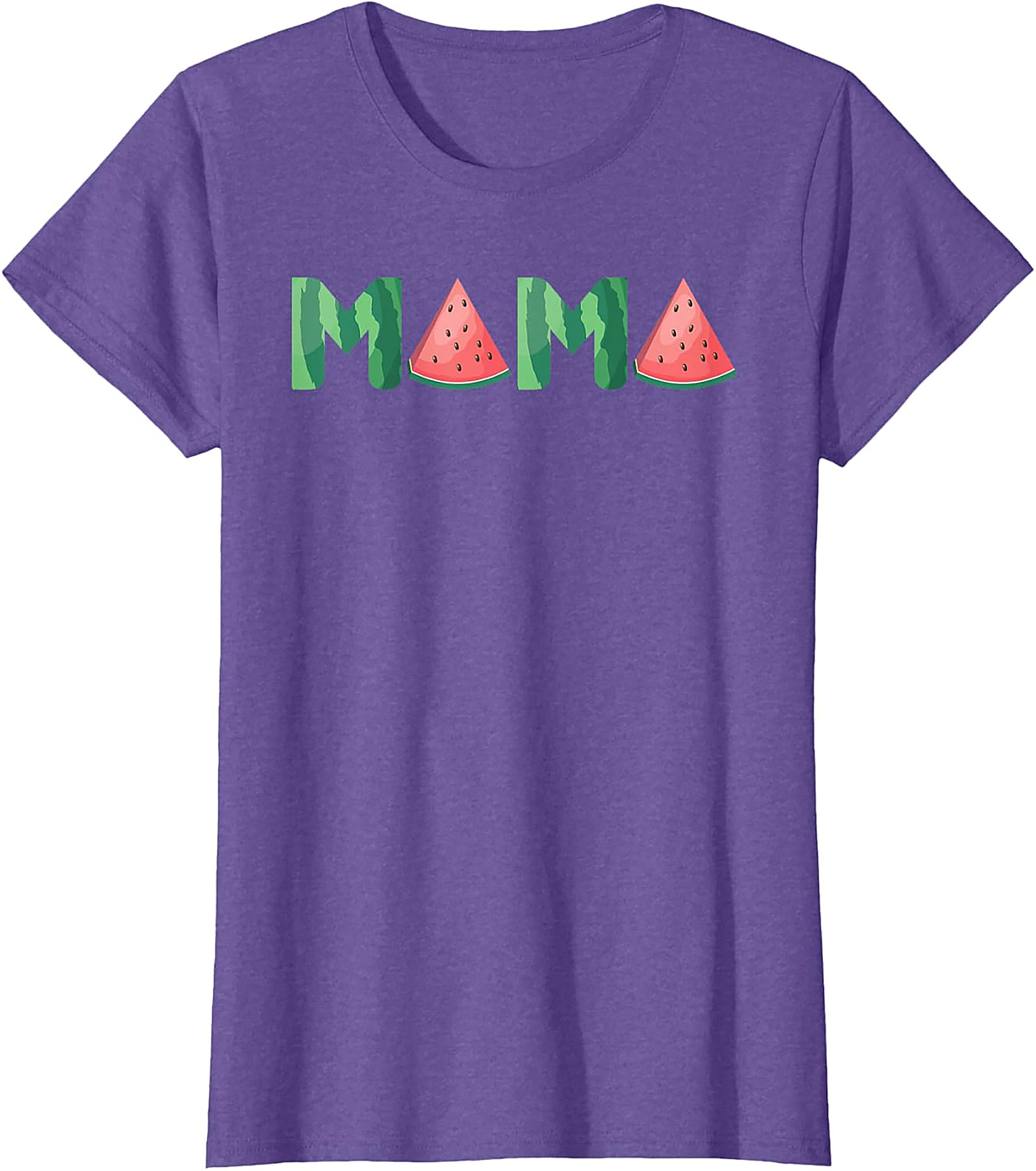 Watermelon Mama T-Shirt Sweet Summer Graphic Tee for Moms