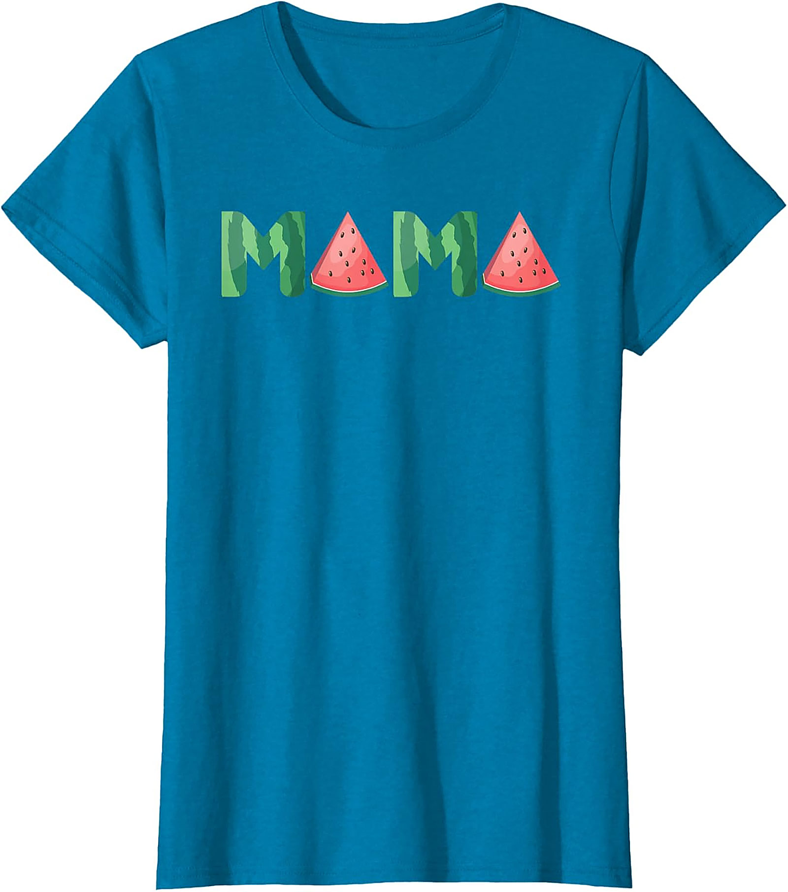 Watermelon Mama T-Shirt Sweet Summer Graphic Tee for Moms