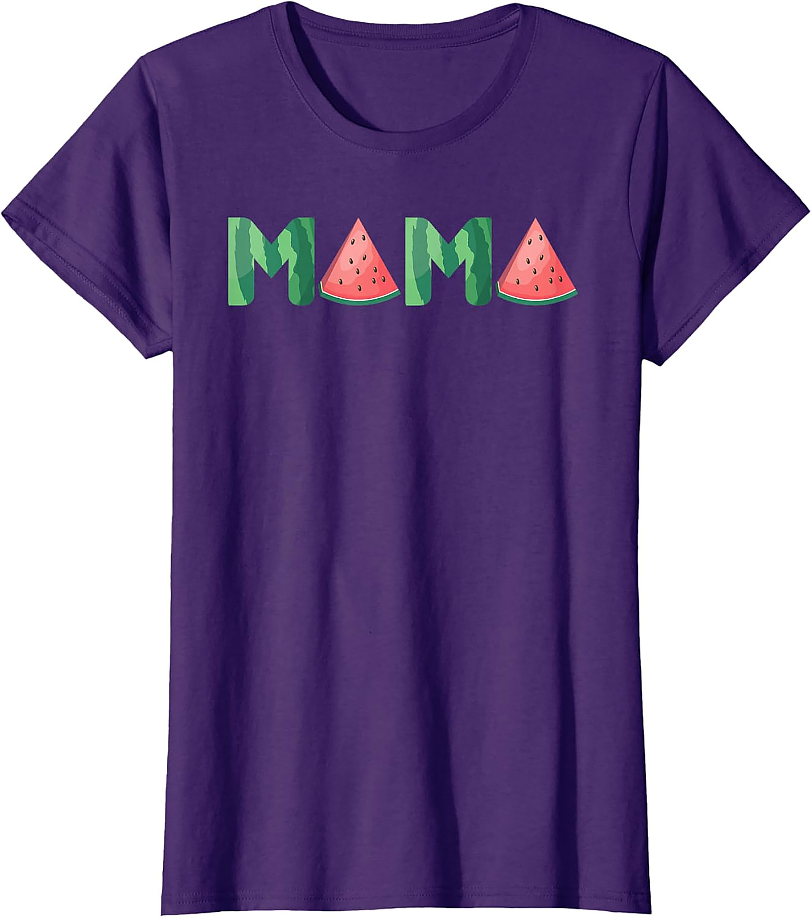 Watermelon Mama T-Shirt Sweet Summer Graphic Tee for Moms