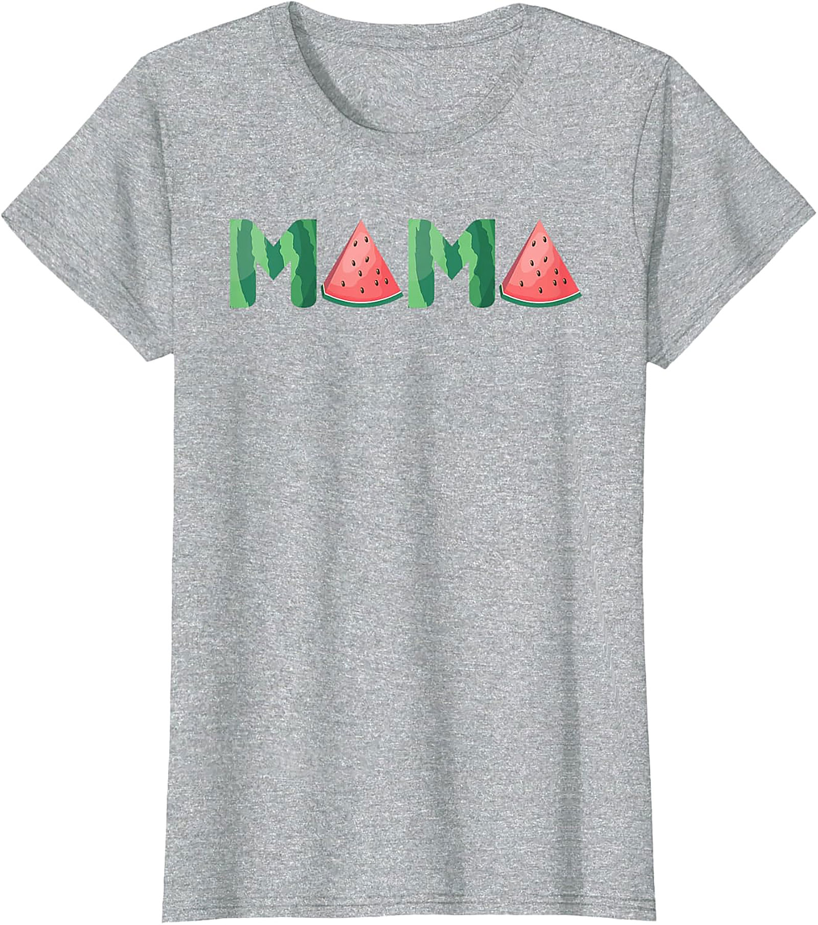 Watermelon Mama T-Shirt Sweet Summer Graphic Tee for Moms