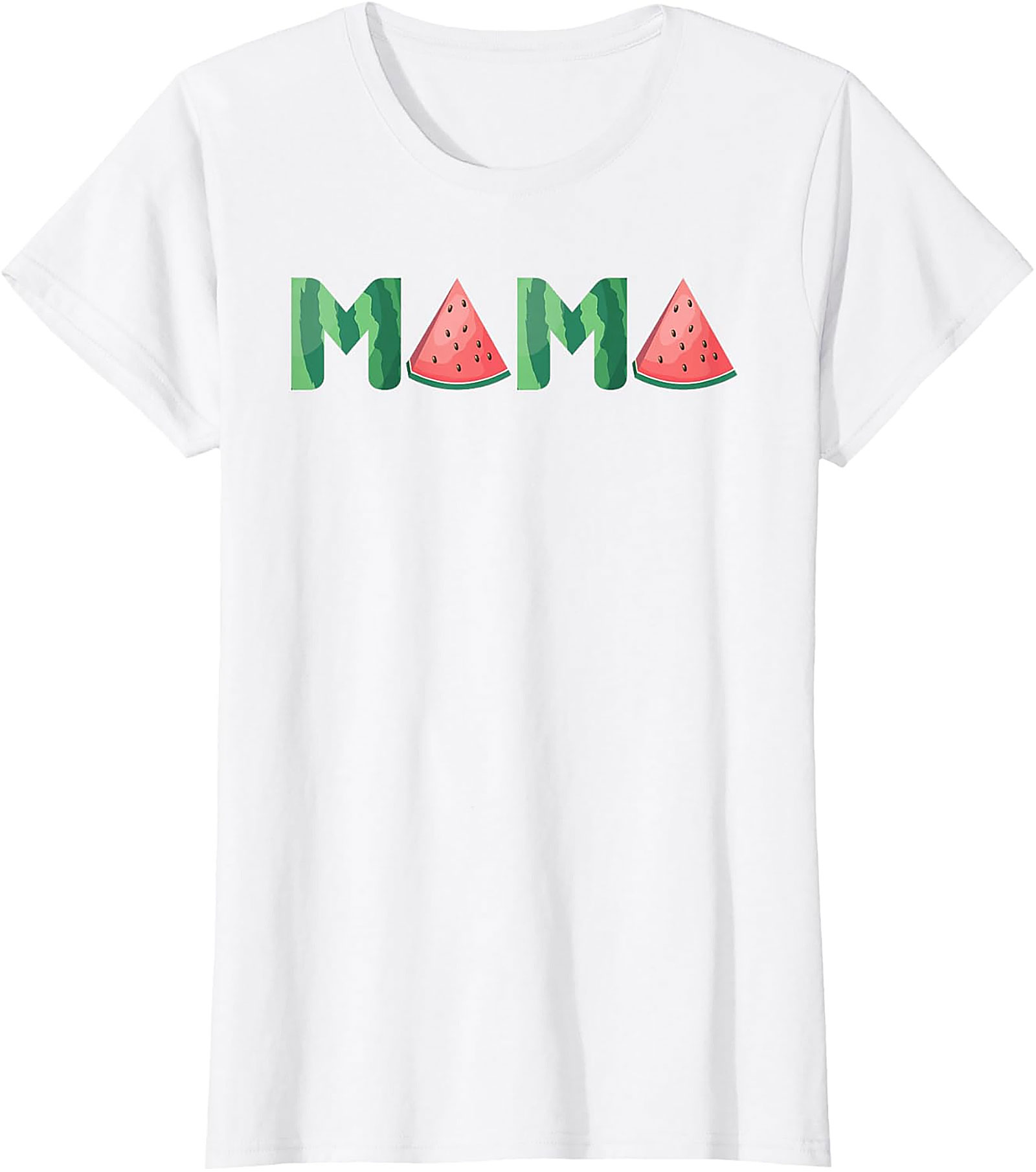 Watermelon Mama T-Shirt Sweet Summer Graphic Tee for Moms