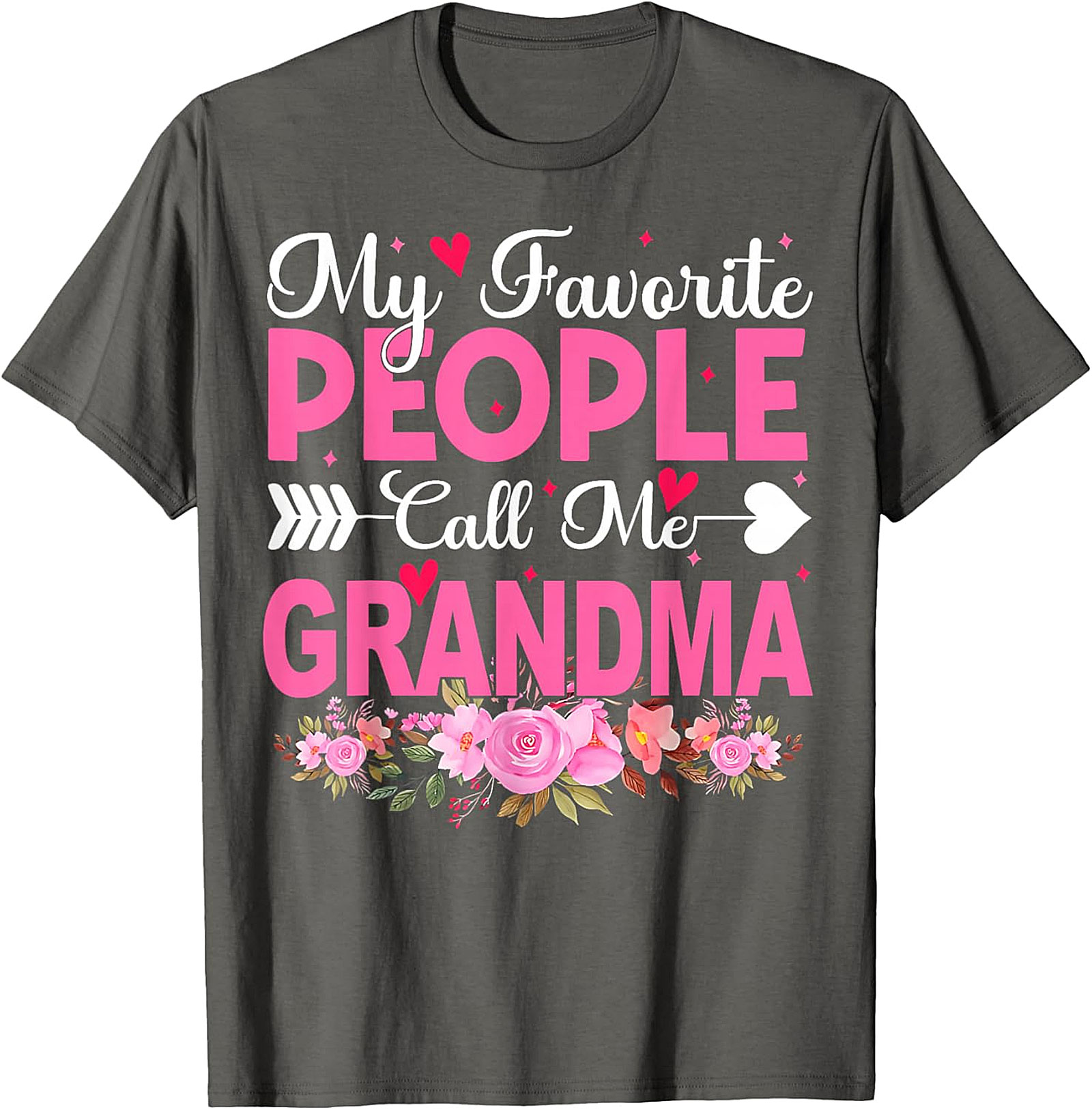 My Favorite People Call Me Grandma T-shirt | Floral Gift Tee