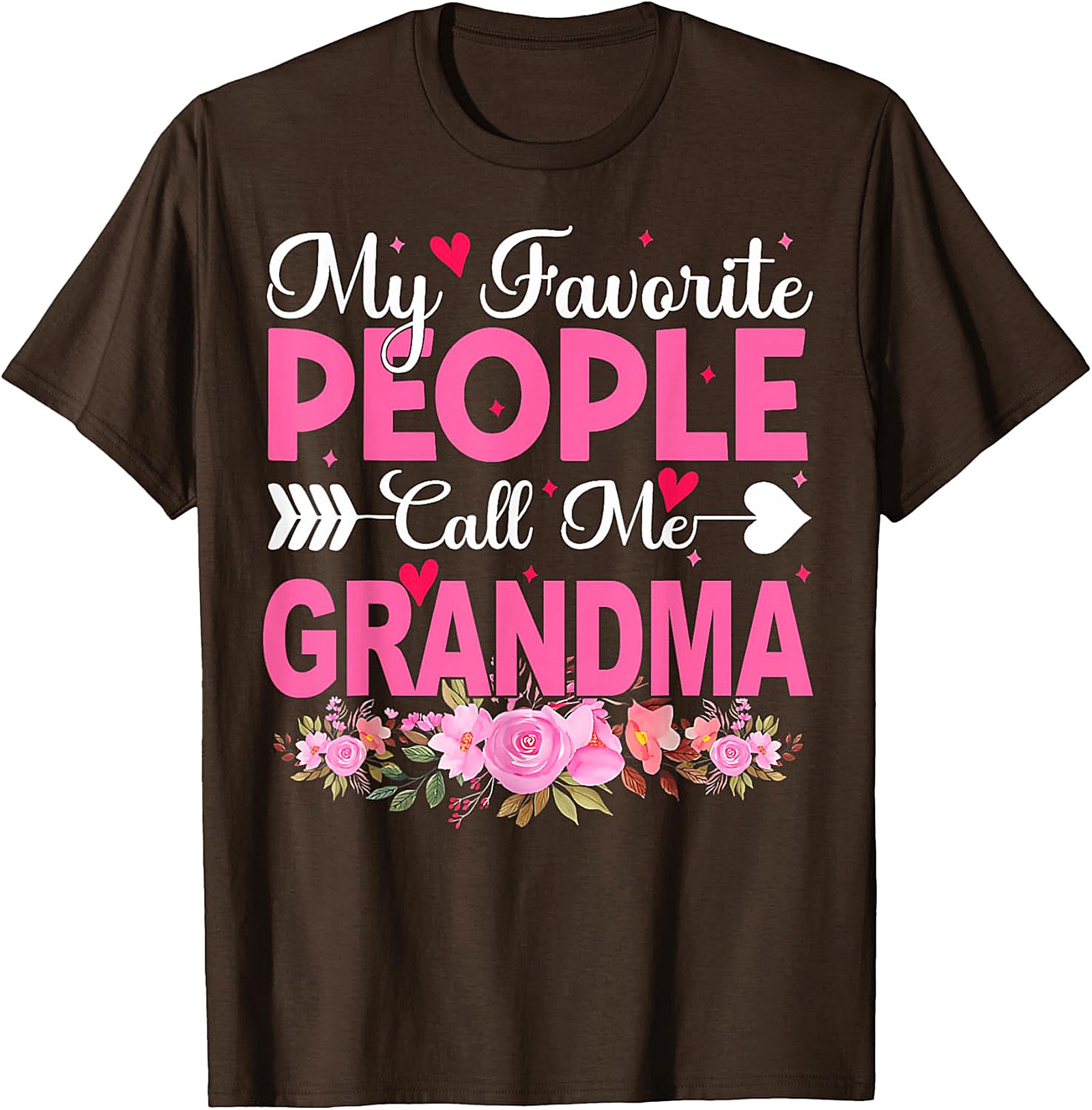 My Favorite People Call Me Grandma T-shirt | Floral Gift Tee