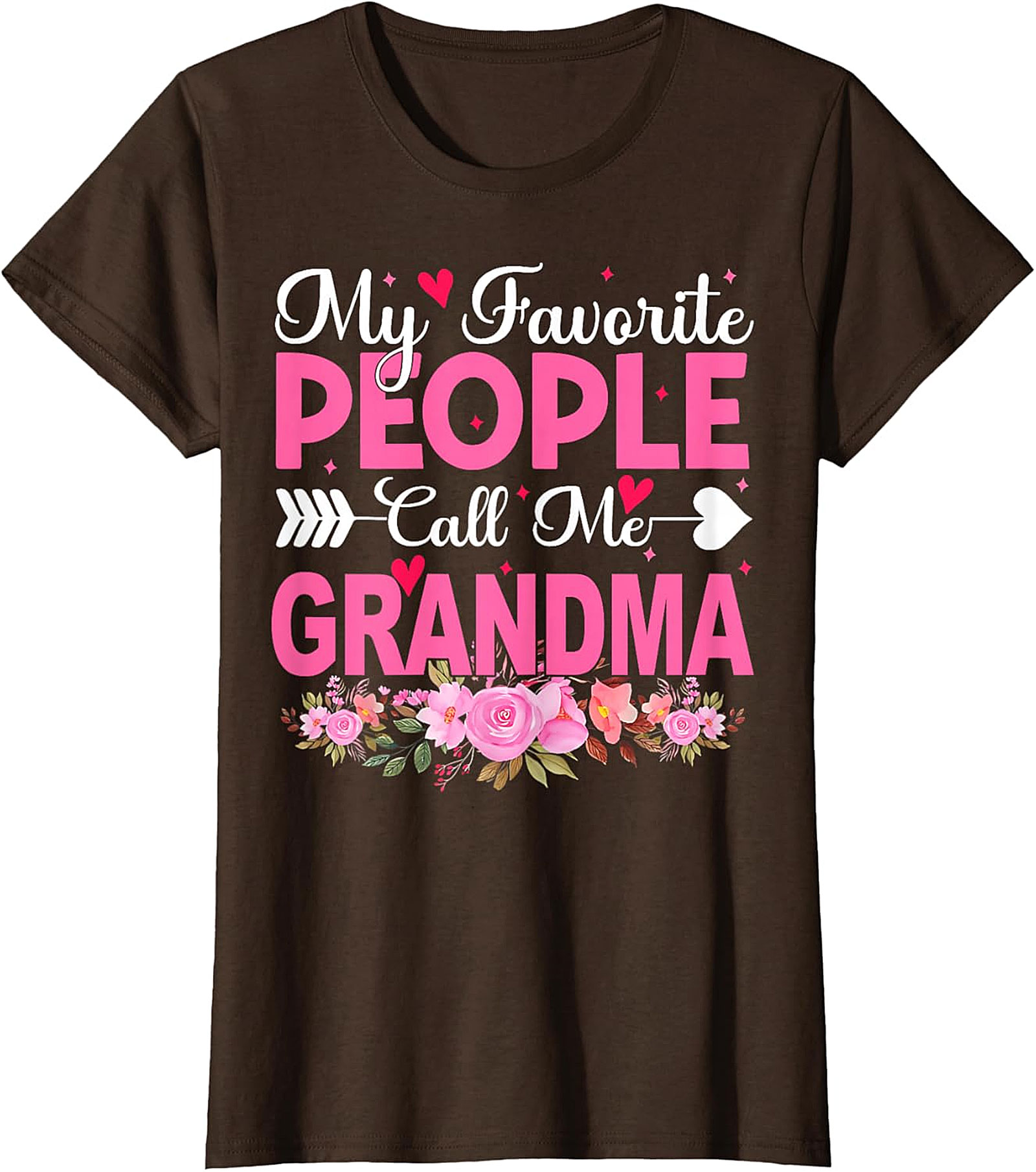 My Favorite People Call Me Grandma T-shirt | Floral Gift Tee