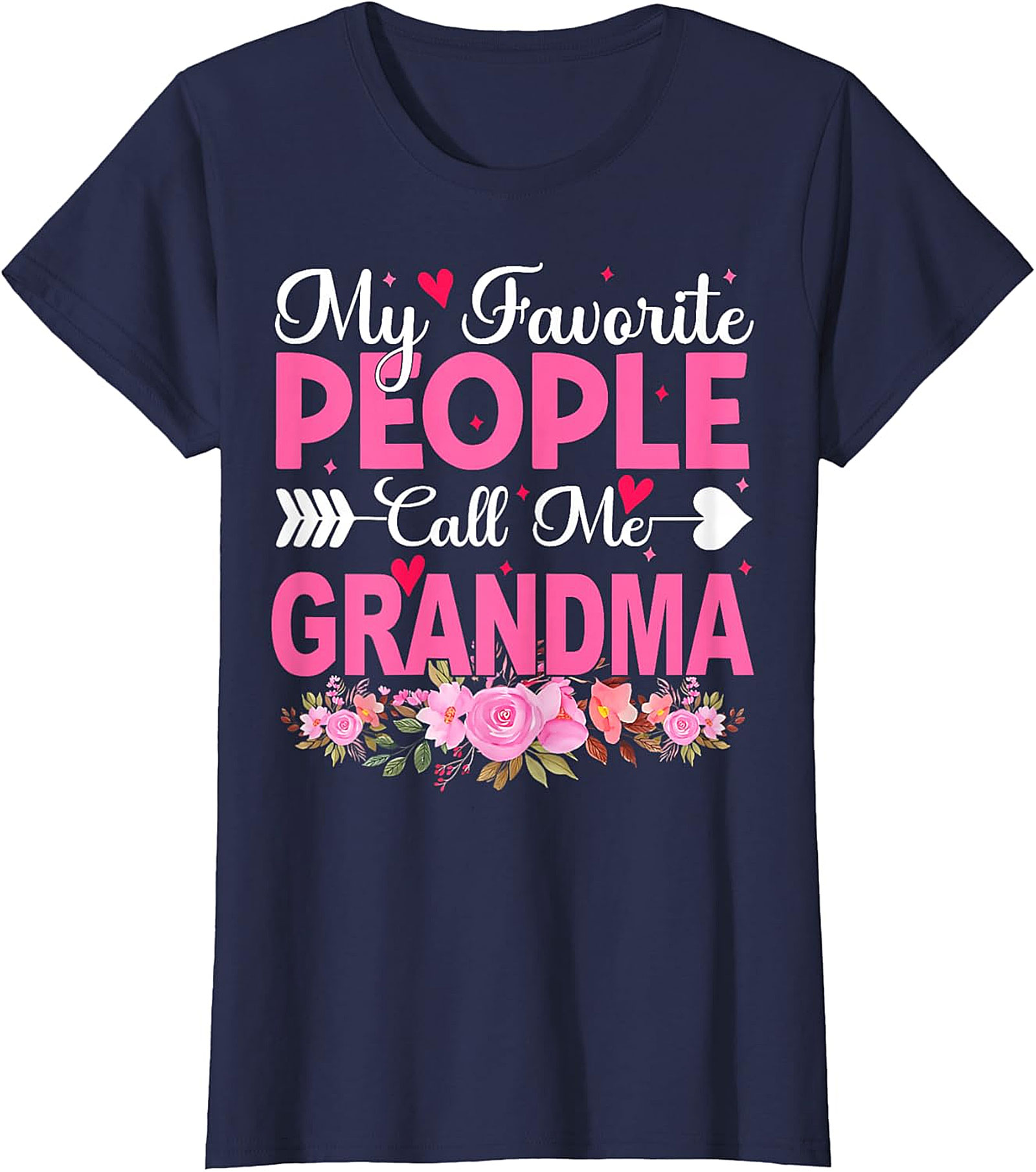 My Favorite People Call Me Grandma T-shirt | Floral Gift Tee