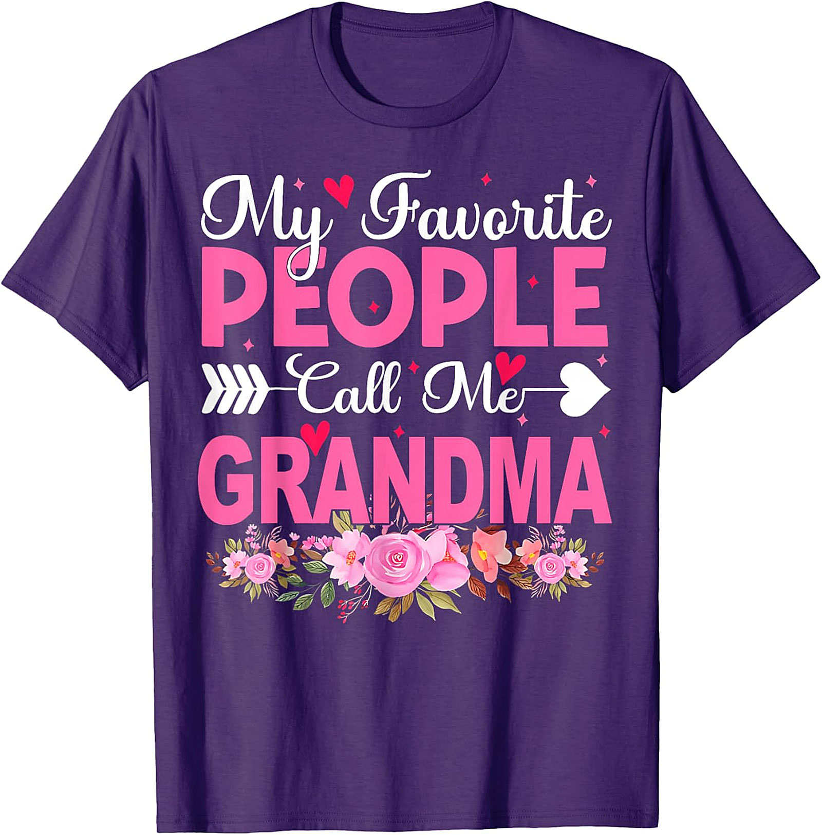 My Favorite People Call Me Grandma T-shirt | Floral Gift Tee