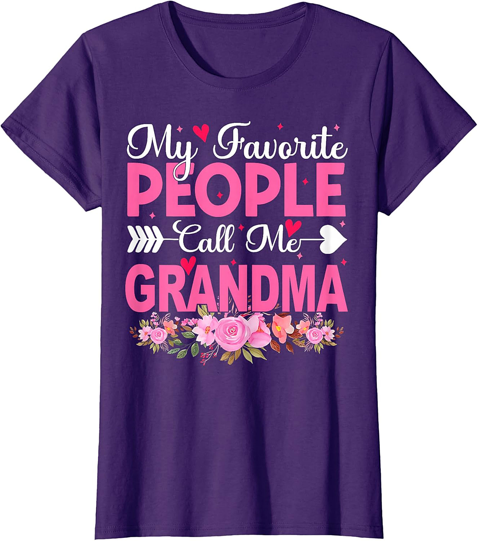 My Favorite People Call Me Grandma T-shirt | Floral Gift Tee
