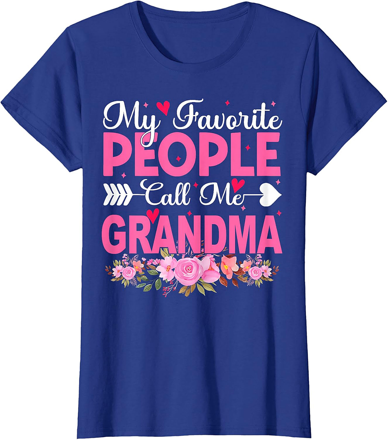 My Favorite People Call Me Grandma T-shirt | Floral Gift Tee