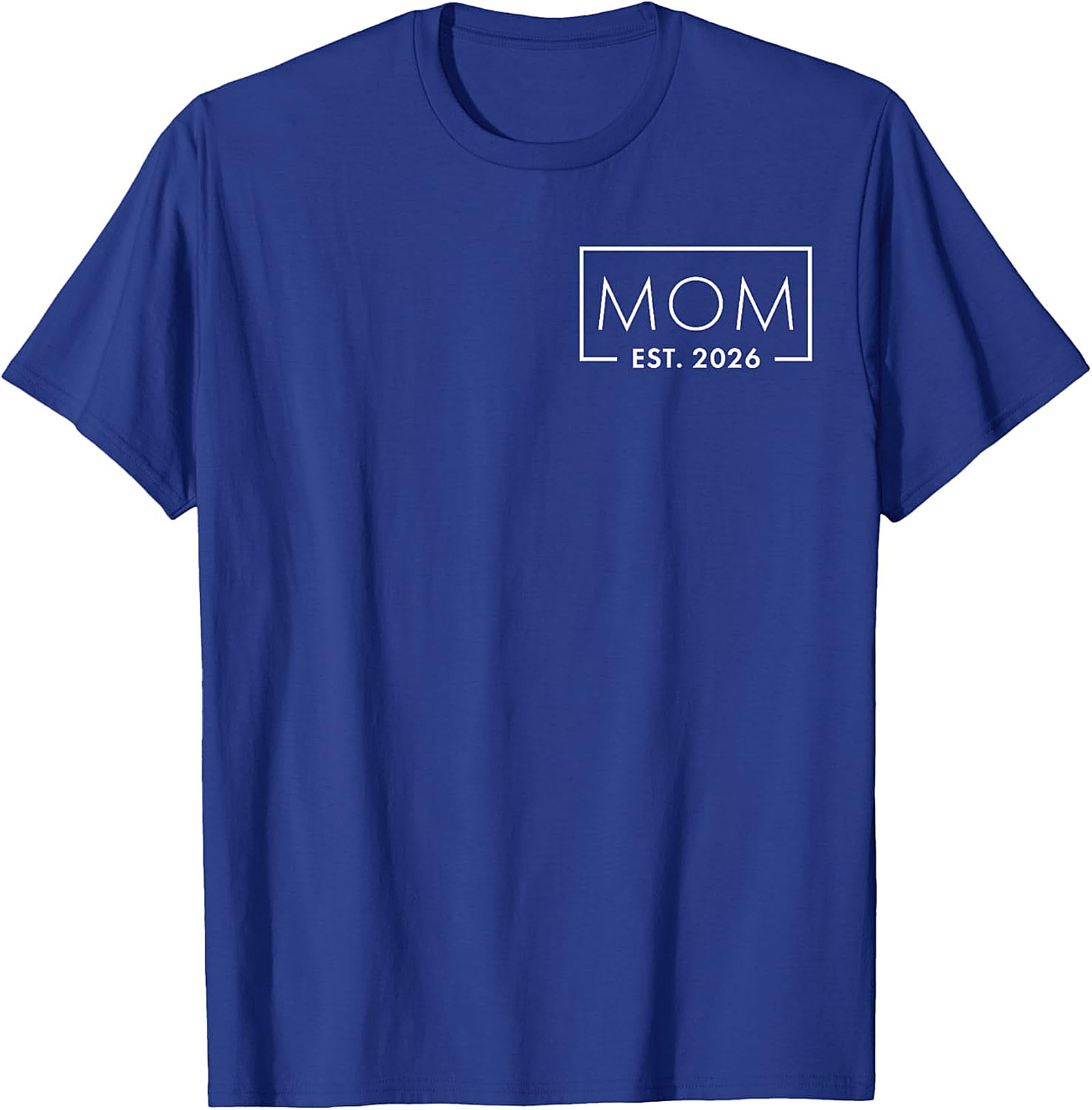 Mom Est 2026 T-shirt Minimalist Pregnancy Announcement Tee