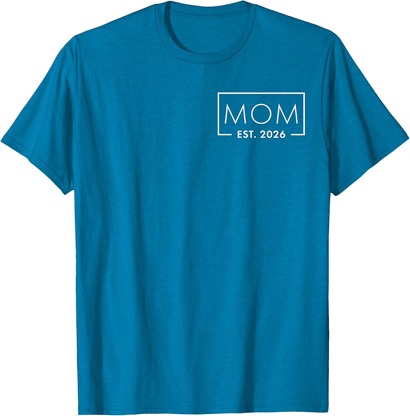 Mom Est 2026 T-shirt Minimalist Pregnancy Announcement Tee