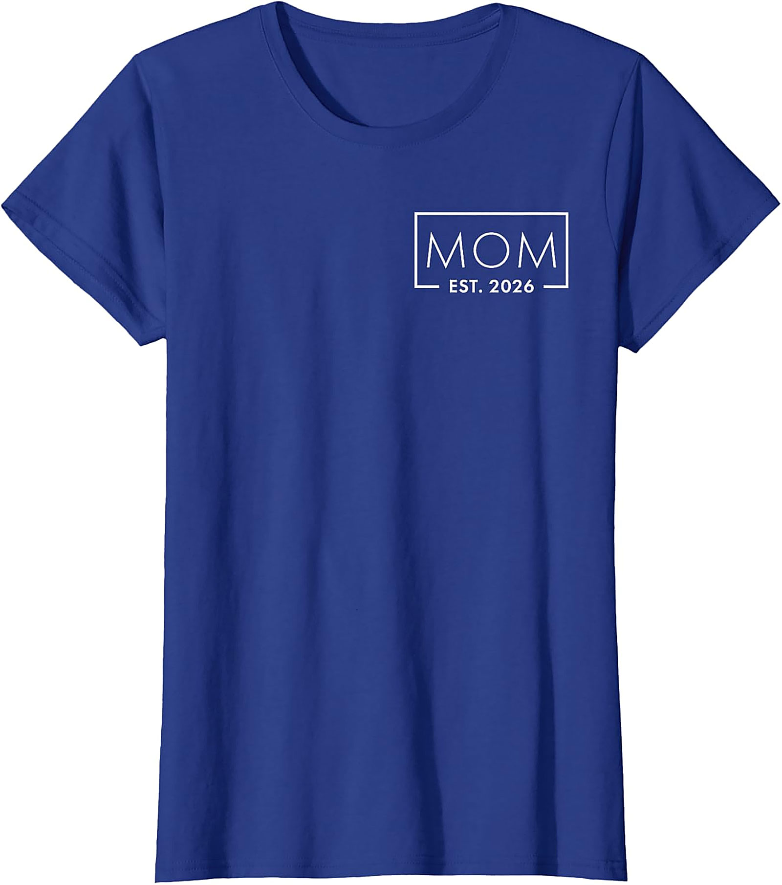 Mom Est 2026 T-shirt Minimalist Pregnancy Announcement Tee