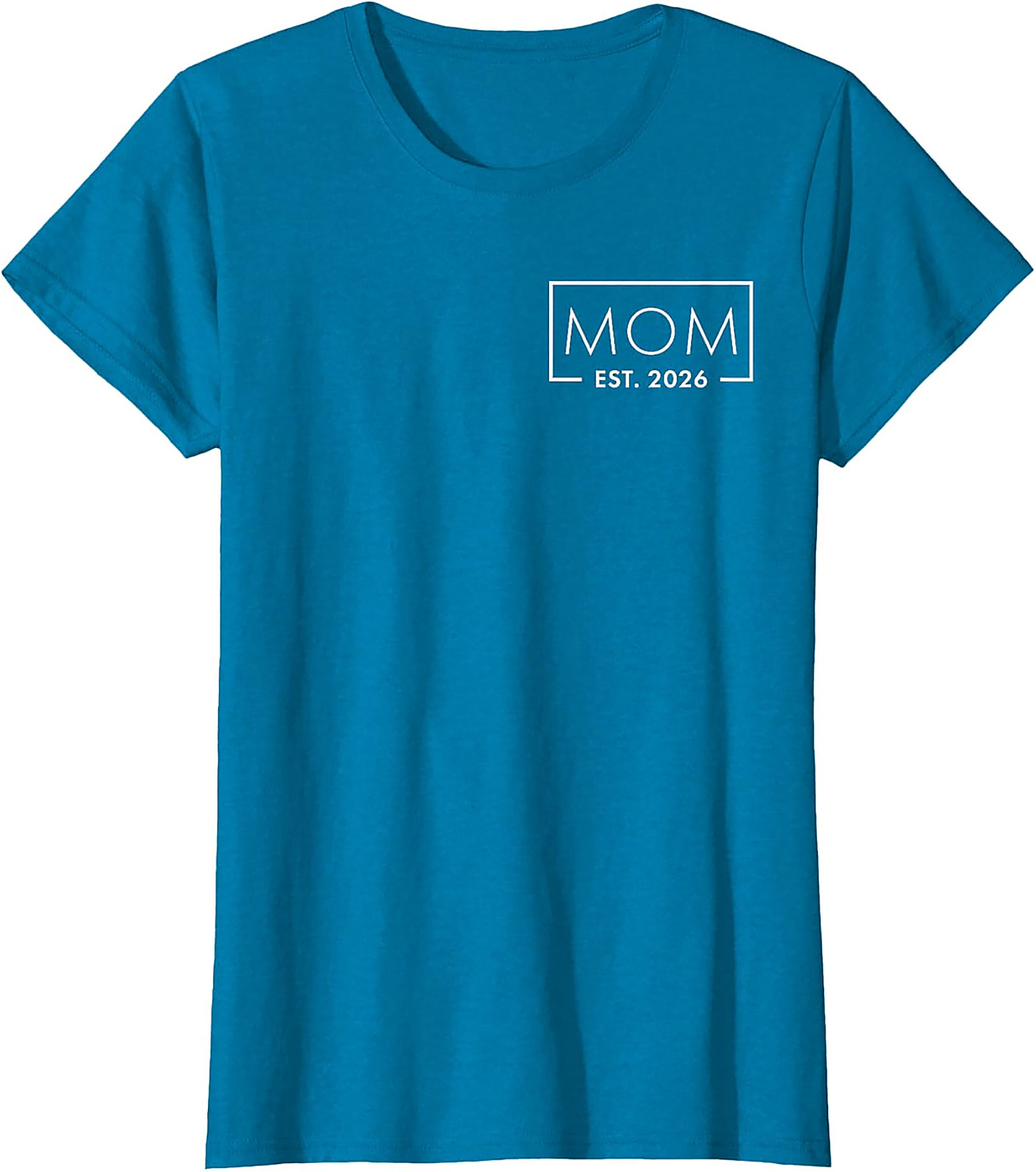 Mom Est 2026 T-shirt Minimalist Pregnancy Announcement Tee