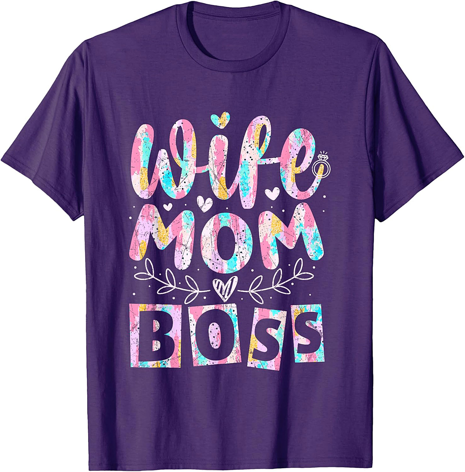 Wife Mom Boss T-shirt | Soft Cotton Graphic Tee for Women