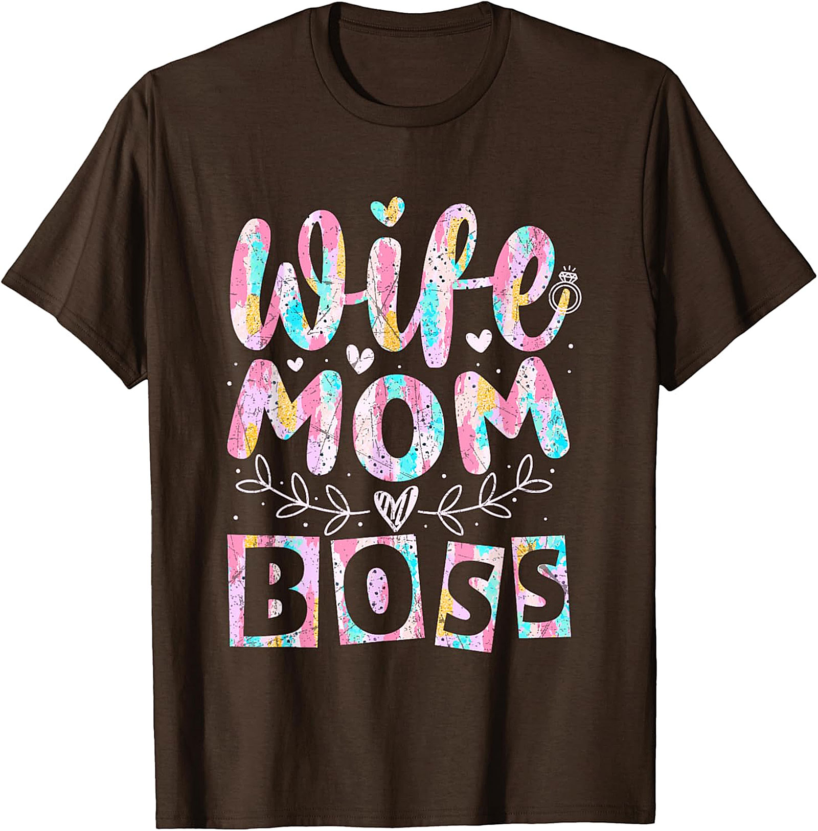 Wife Mom Boss T-shirt | Soft Cotton Graphic Tee for Women
