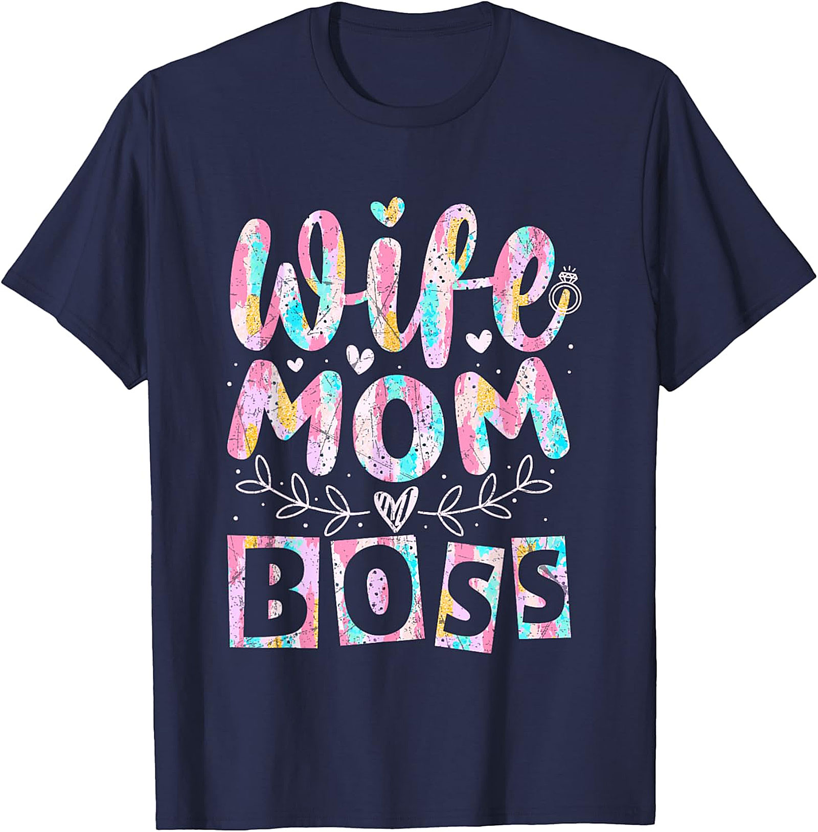 Wife Mom Boss T-shirt | Soft Cotton Graphic Tee for Women