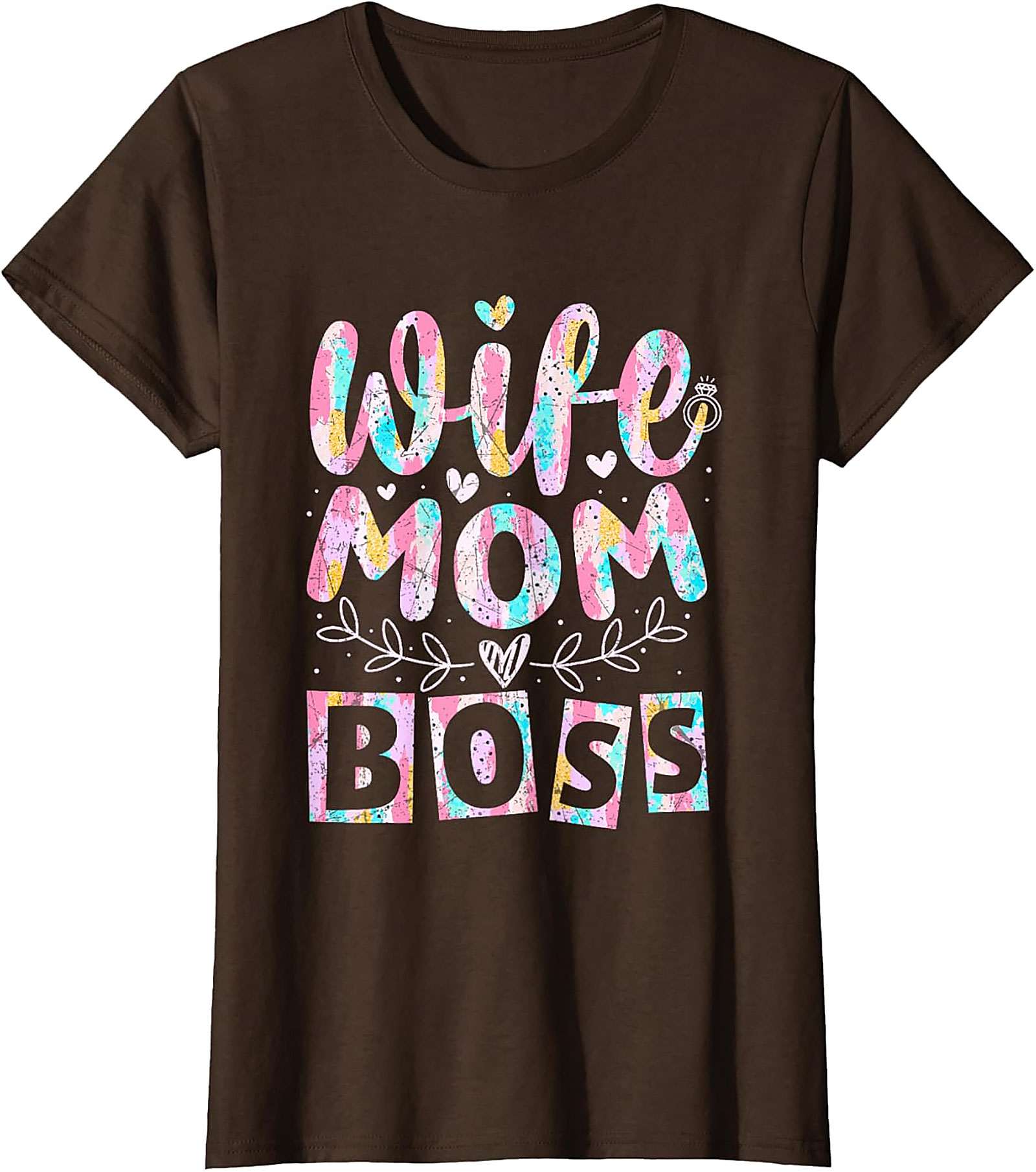 Wife Mom Boss T-shirt | Soft Cotton Graphic Tee for Women