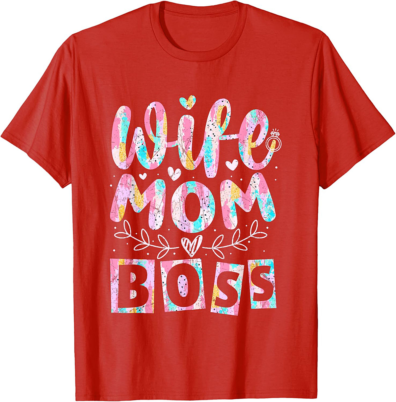 Wife Mom Boss T-shirt | Soft Cotton Graphic Tee for Women