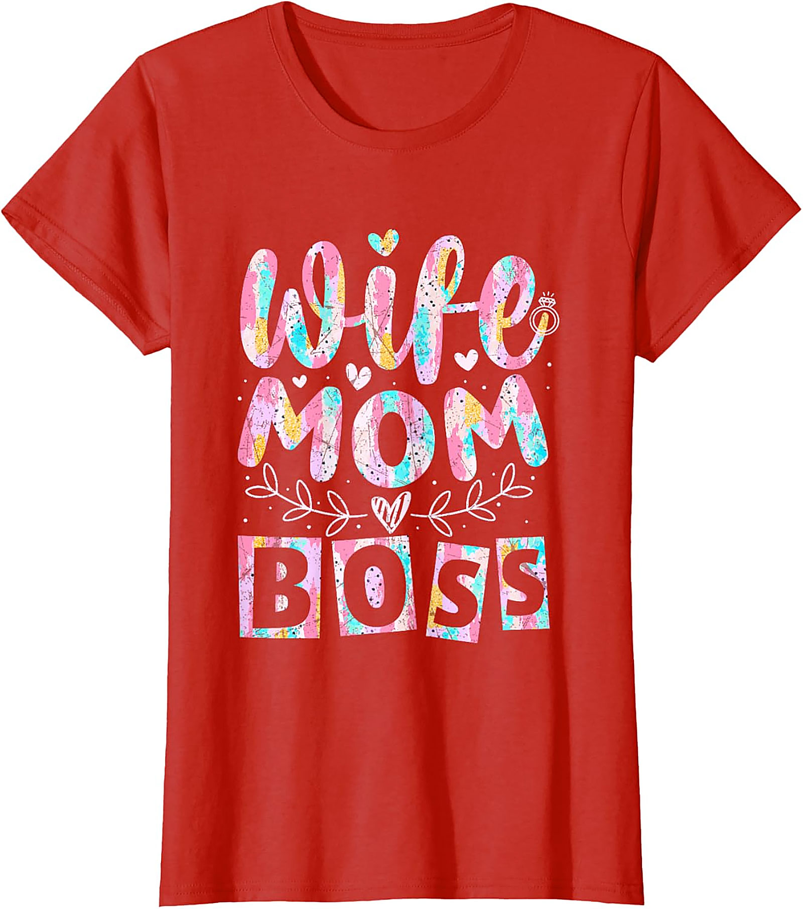 Wife Mom Boss T-shirt | Soft Cotton Graphic Tee for Women