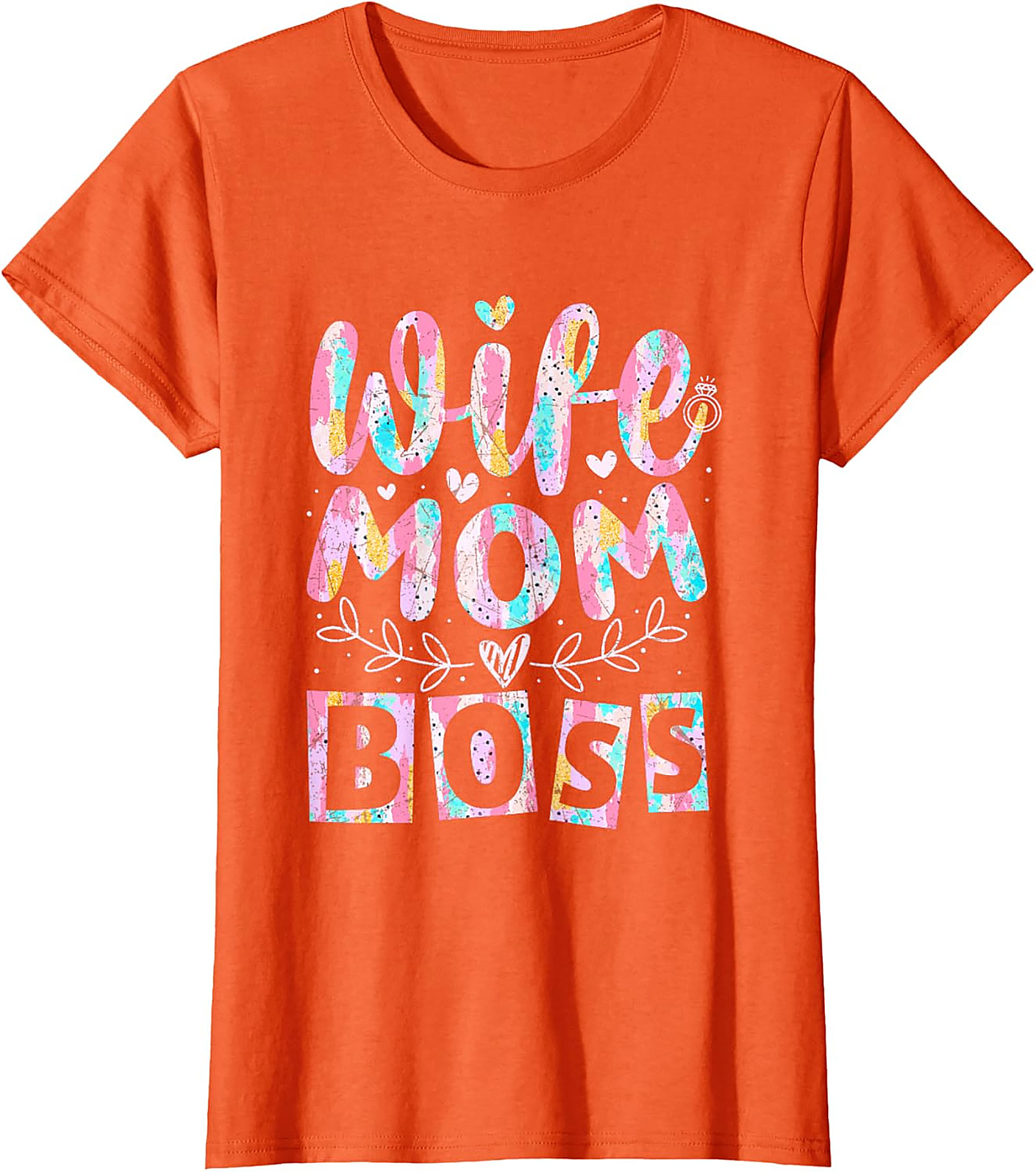 Wife Mom Boss T-shirt | Soft Cotton Graphic Tee for Women