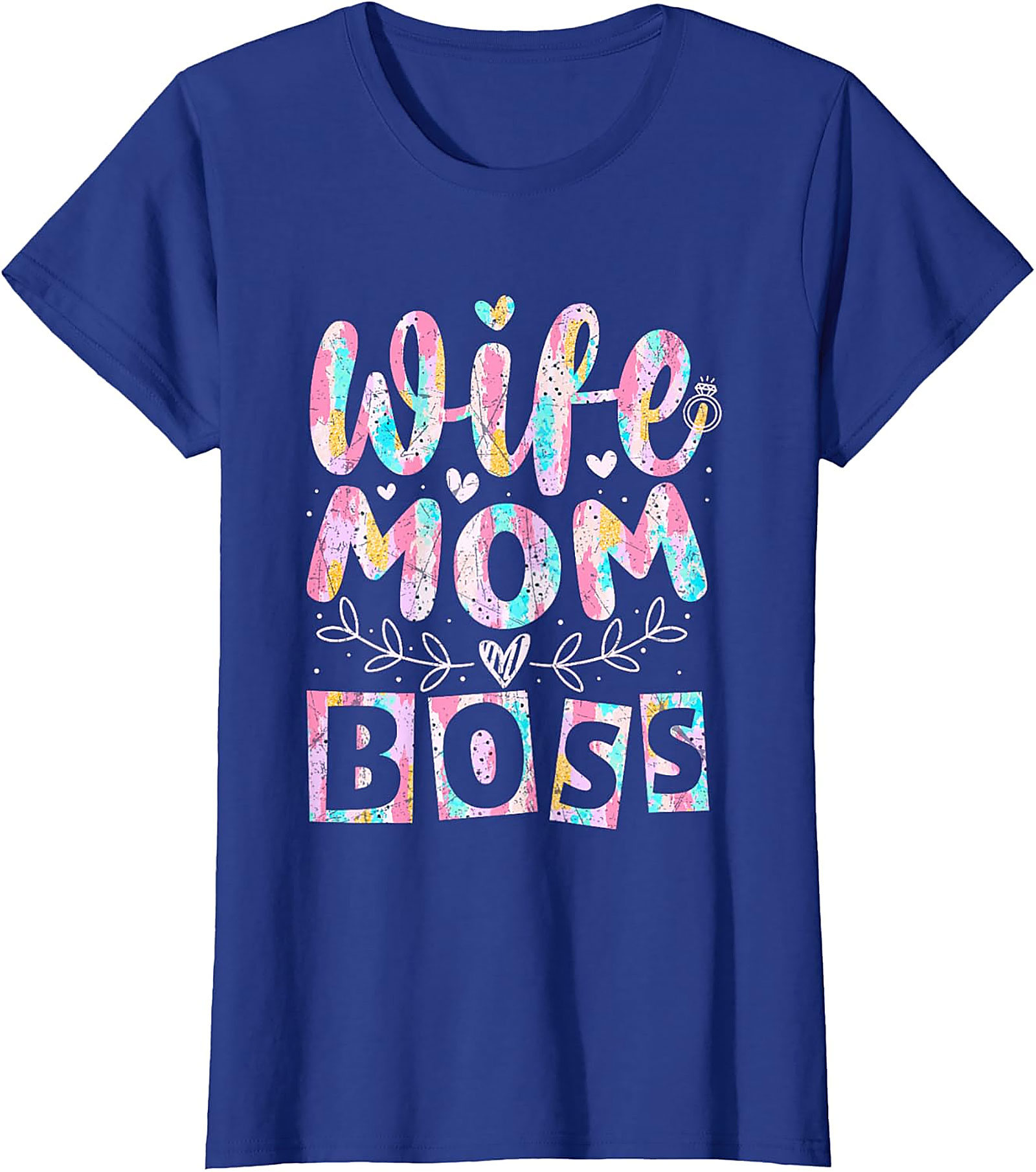 Wife Mom Boss T-shirt | Soft Cotton Graphic Tee for Women