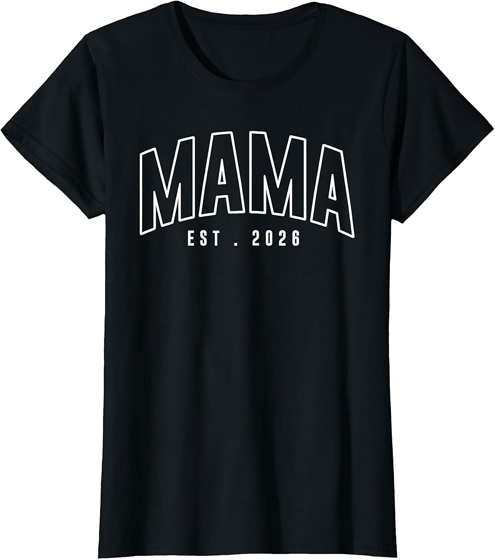  Mama Est 2026 T-shirt New Mom Pregnancy Reveal Tee