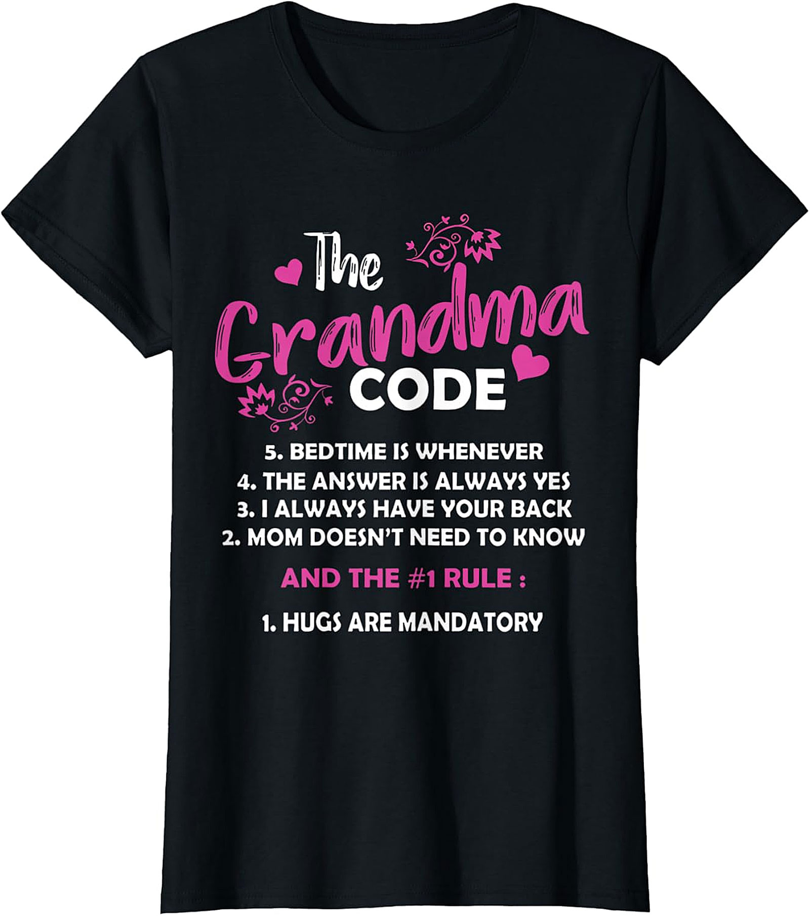 The Grandma Code T-shirt | Funny Grandmother Gift Tee