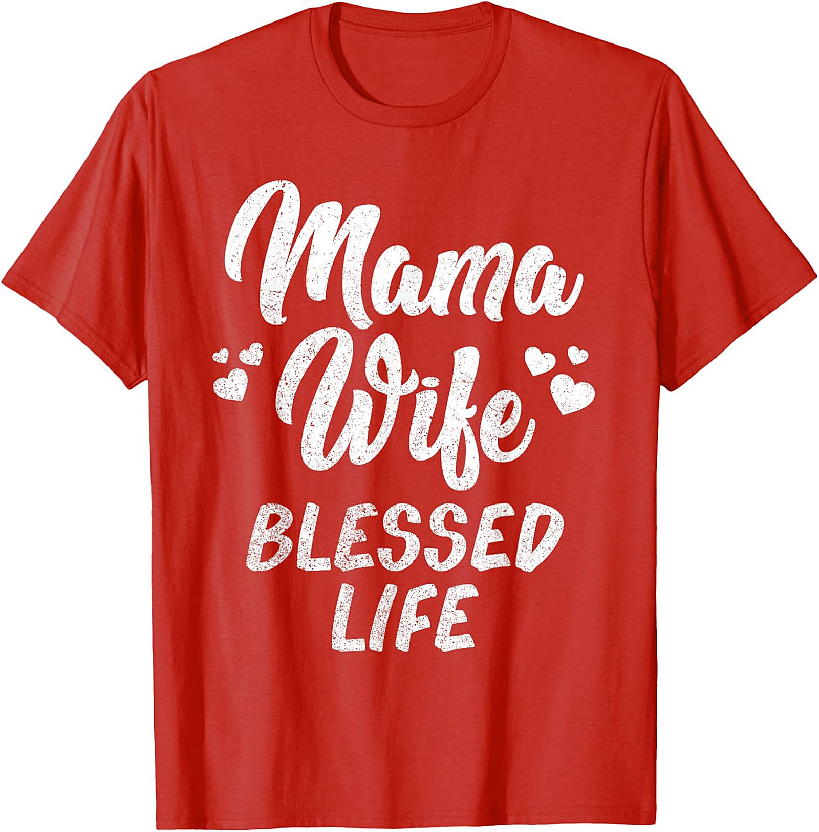 Mama Wife Blessed Life T-shirt | Soft Cotton Graphic Tee