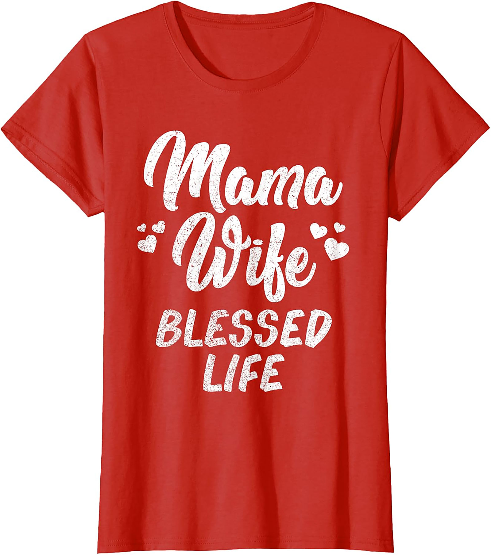 Mama Wife Blessed Life T-shirt | Soft Cotton Graphic Tee