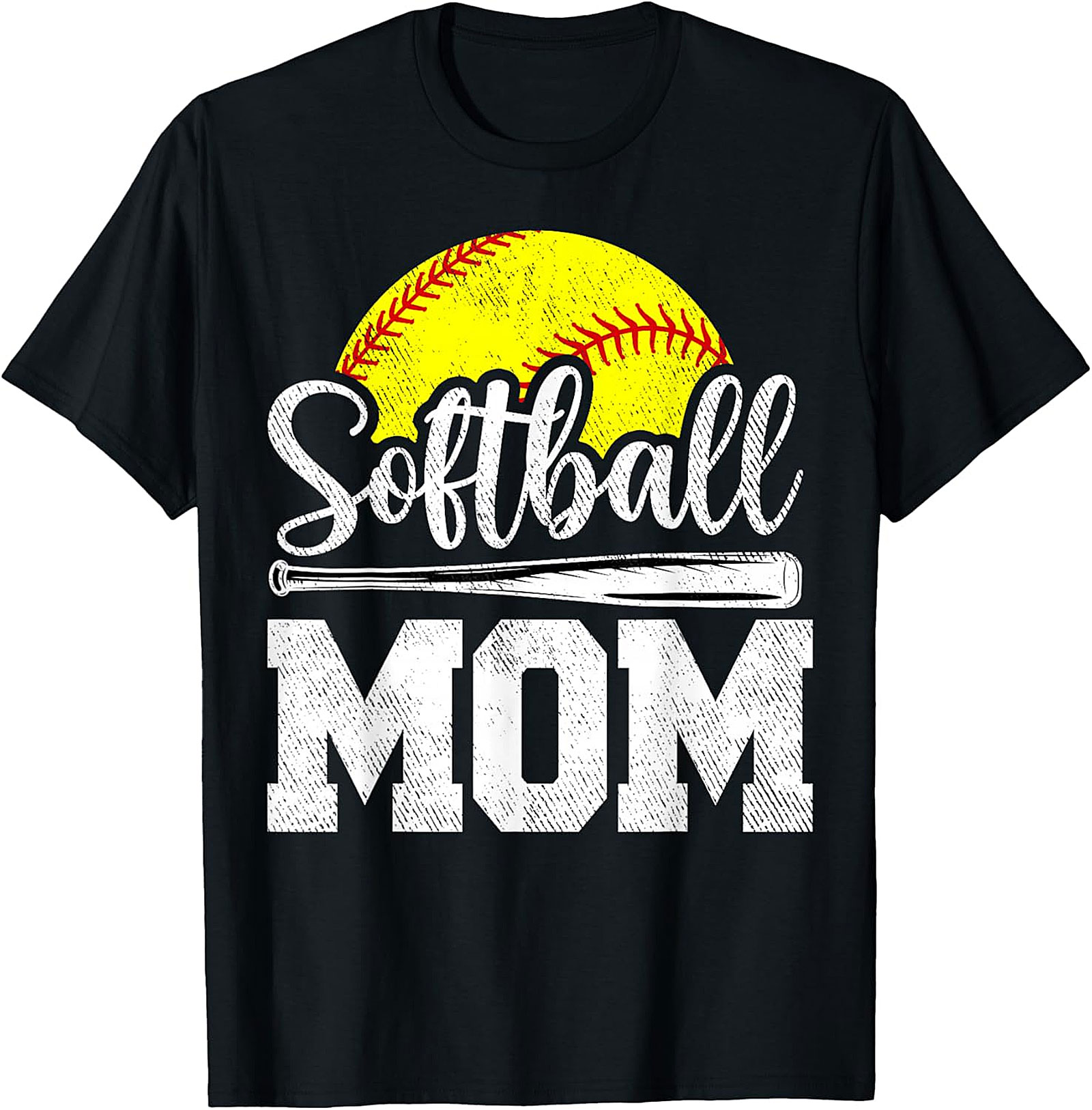 Softball Mom Graphic Tee Comfortable Unisex Softball T-Shirt