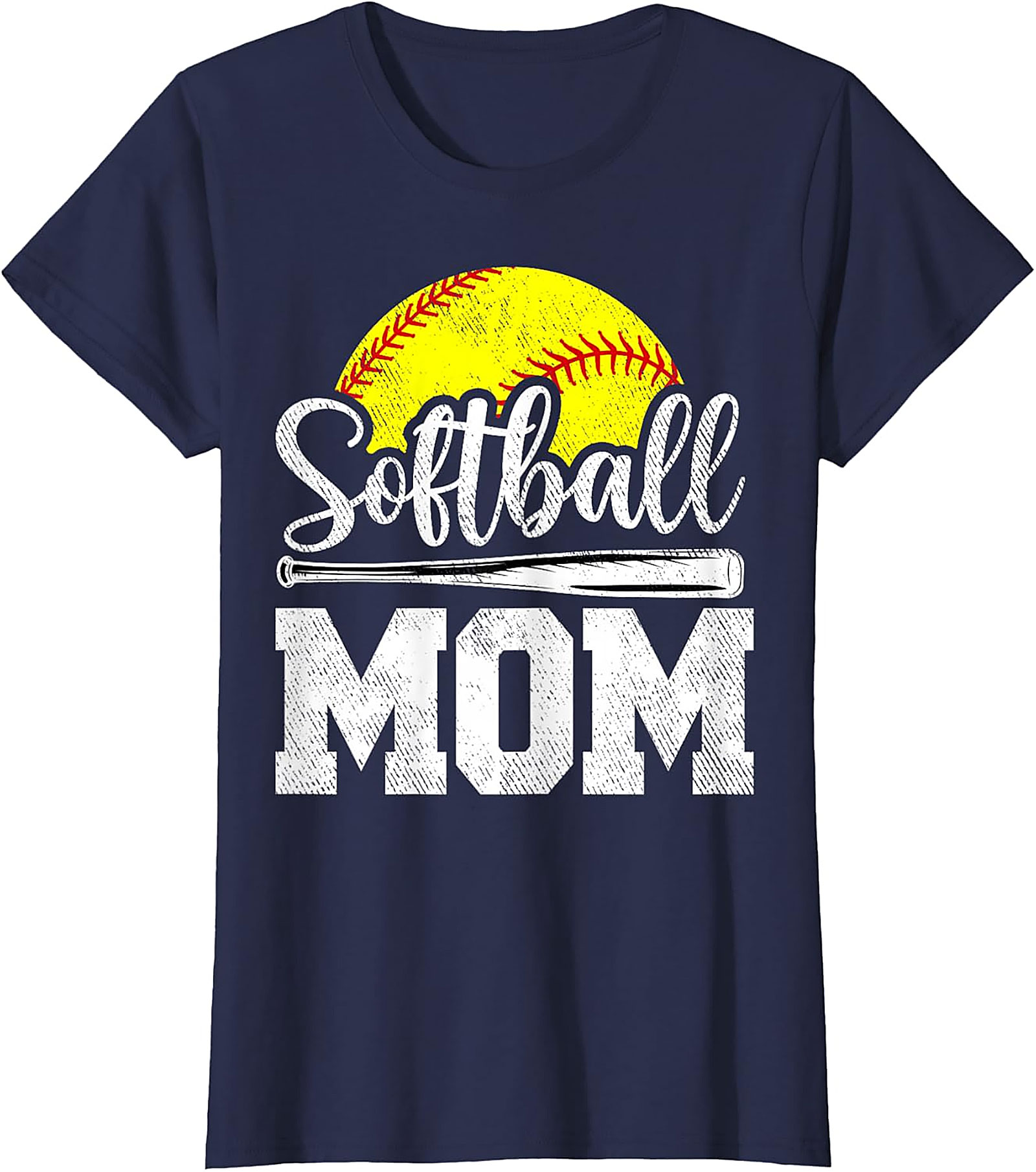 Softball Mom Graphic Tee Comfortable Unisex Softball T-Shirt