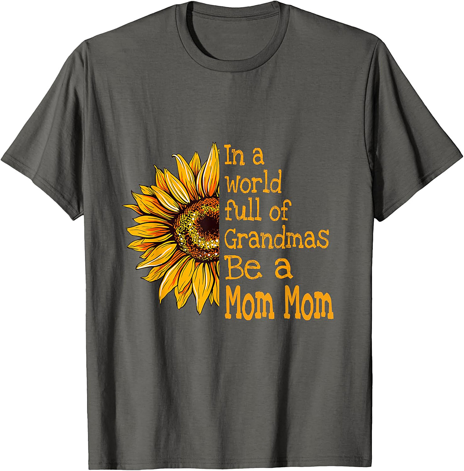  Mom Mom T-Shirt Sunflower Graphic Tee for Grandmas