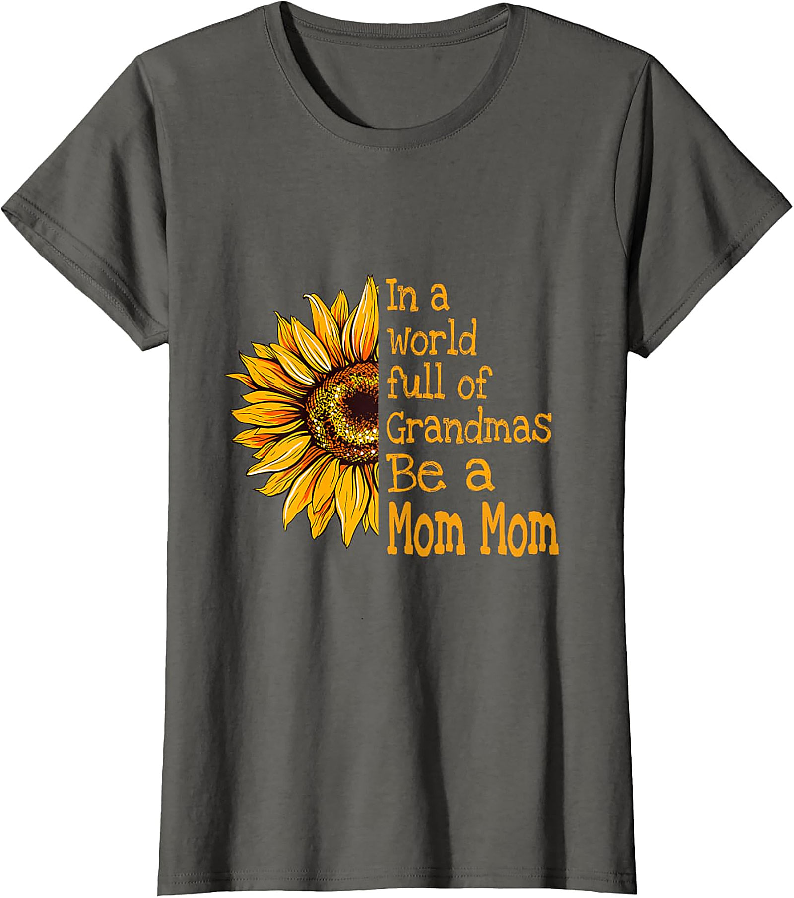  Mom Mom T-Shirt Sunflower Graphic Tee for Grandmas