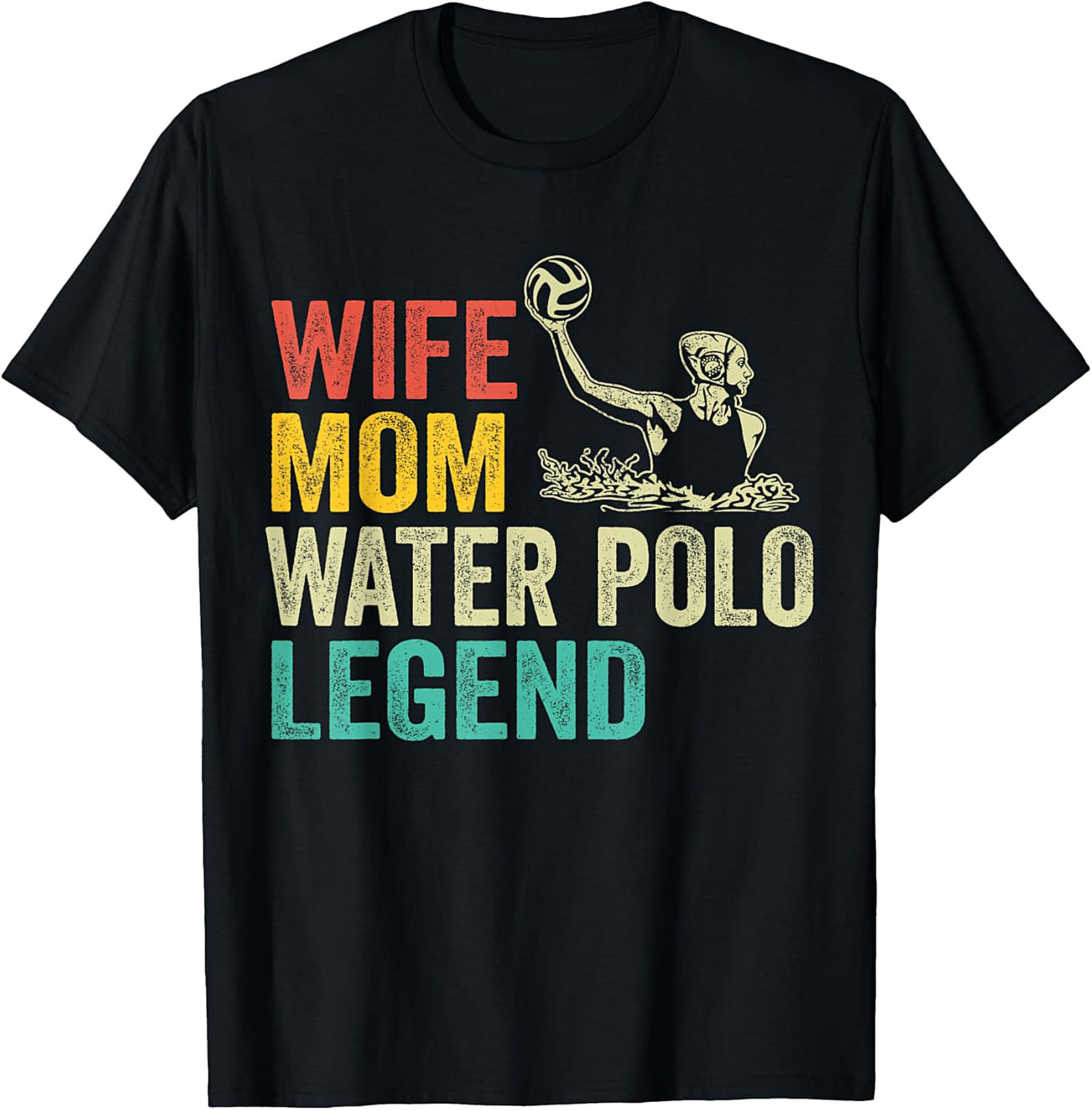 Wife Mom Water Polo Legend T-shirt | Retro Sport Tee