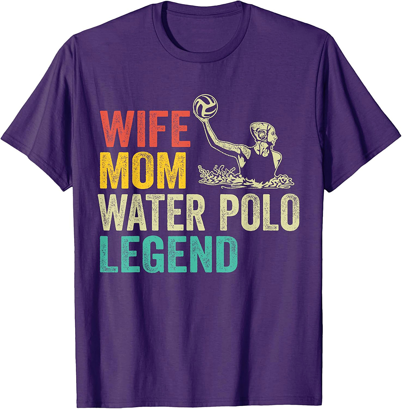 Wife Mom Water Polo Legend T-shirt | Retro Sport Tee
