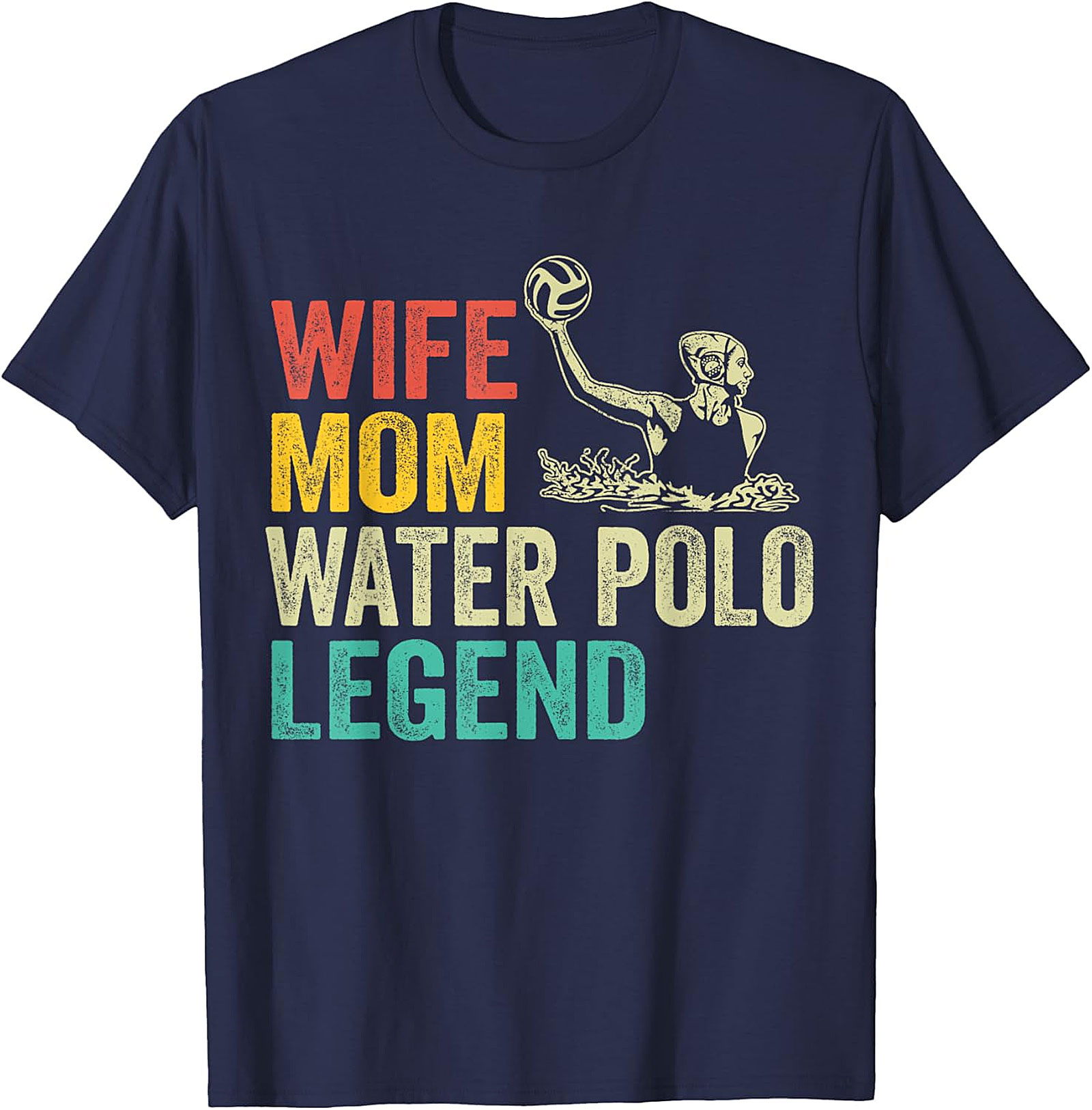Wife Mom Water Polo Legend T-shirt | Retro Sport Tee