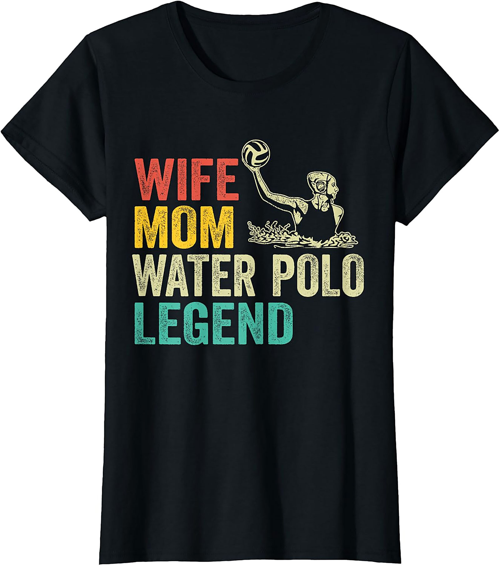 Wife Mom Water Polo Legend T-shirt | Retro Sport Tee