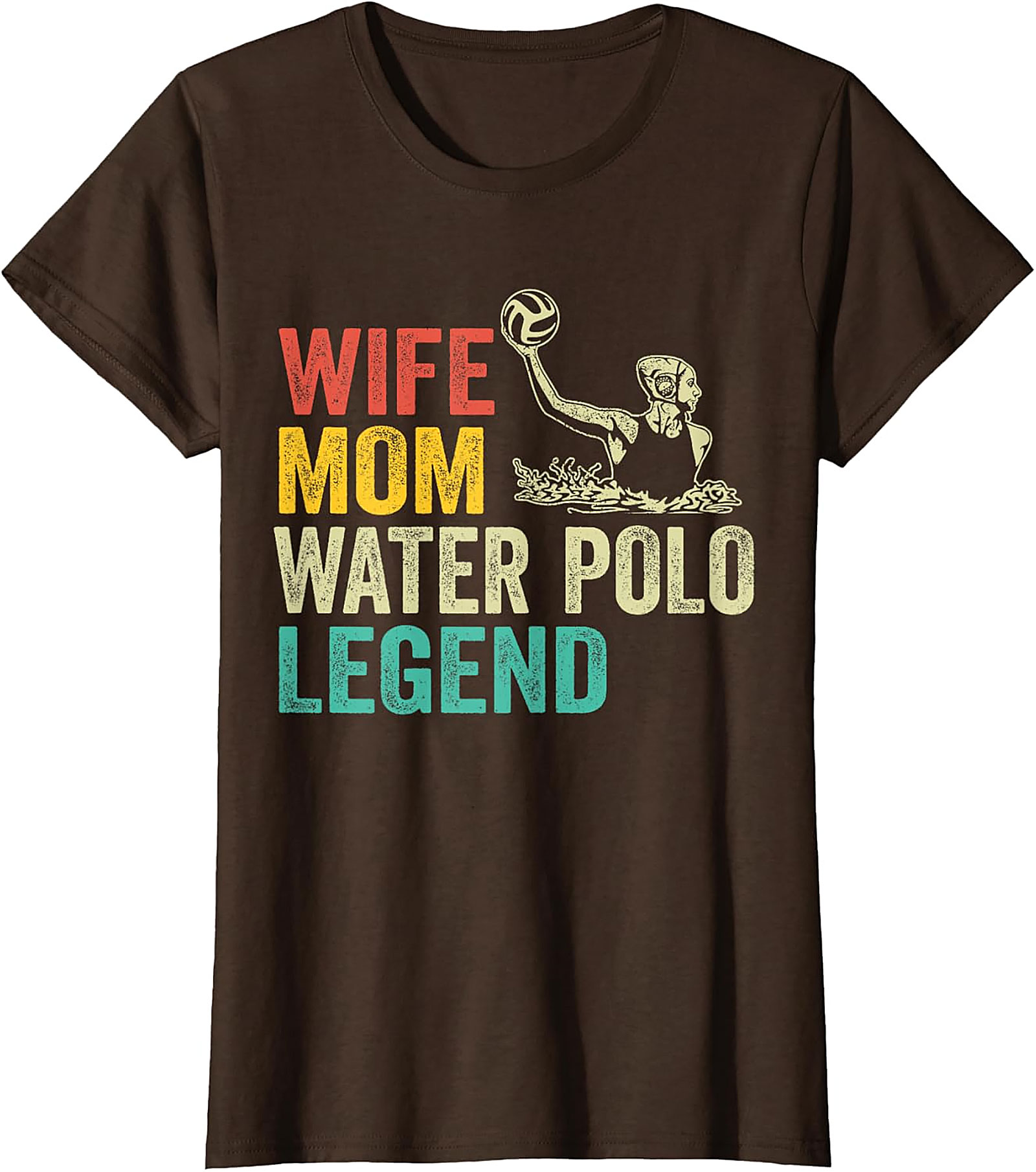 Wife Mom Water Polo Legend T-shirt | Retro Sport Tee
