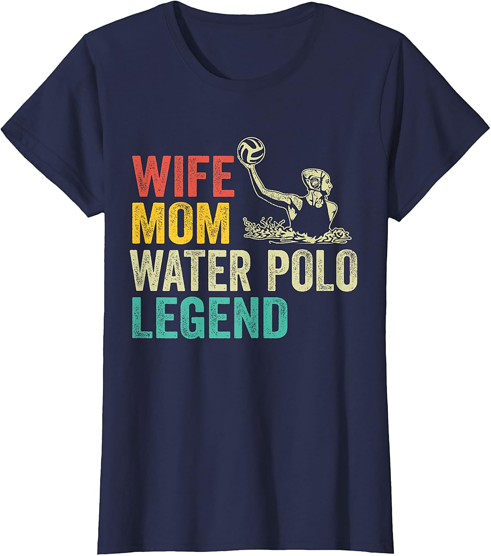 Wife Mom Water Polo Legend T-shirt | Retro Sport Tee