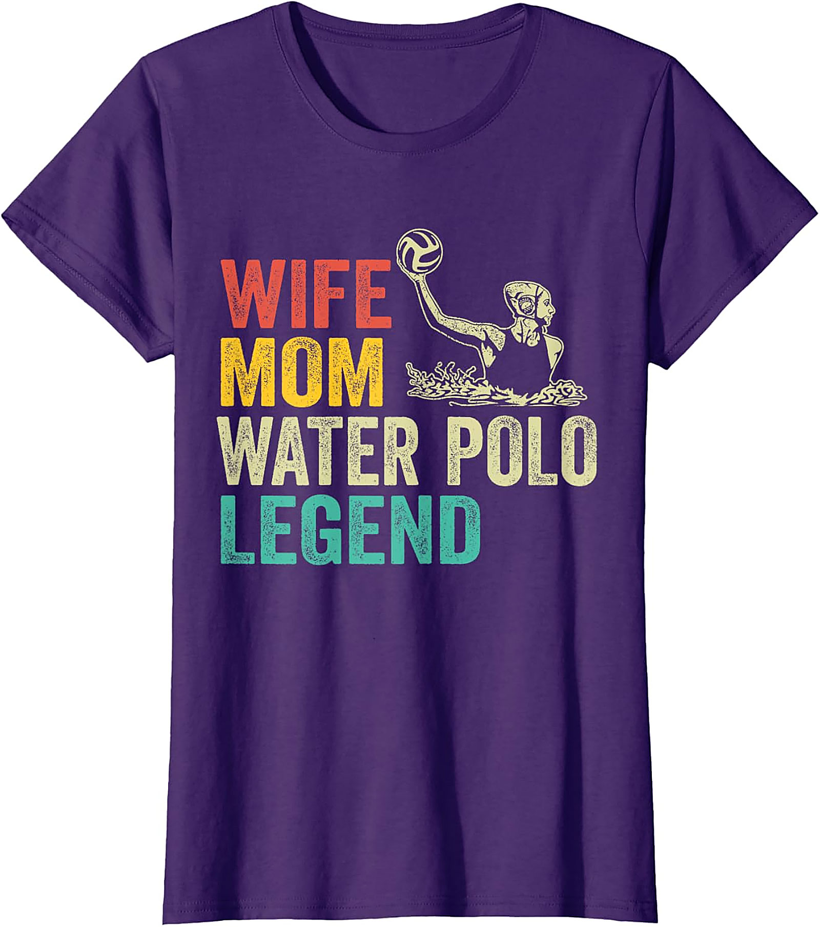 Wife Mom Water Polo Legend T-shirt | Retro Sport Tee