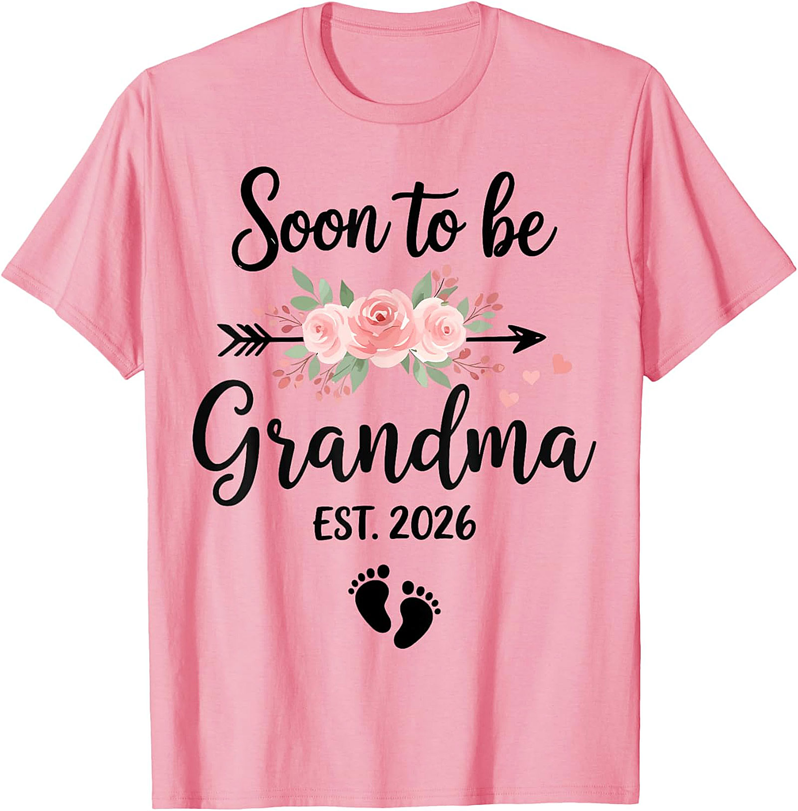 Soon to be Grandma EST. 2026 T-Shirt | Floral Reveal Tee