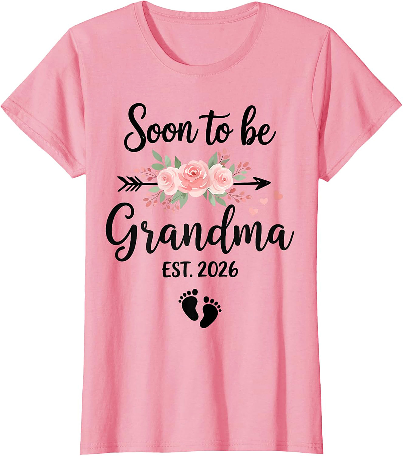 Soon to be Grandma EST. 2026 T-Shirt | Floral Reveal Tee