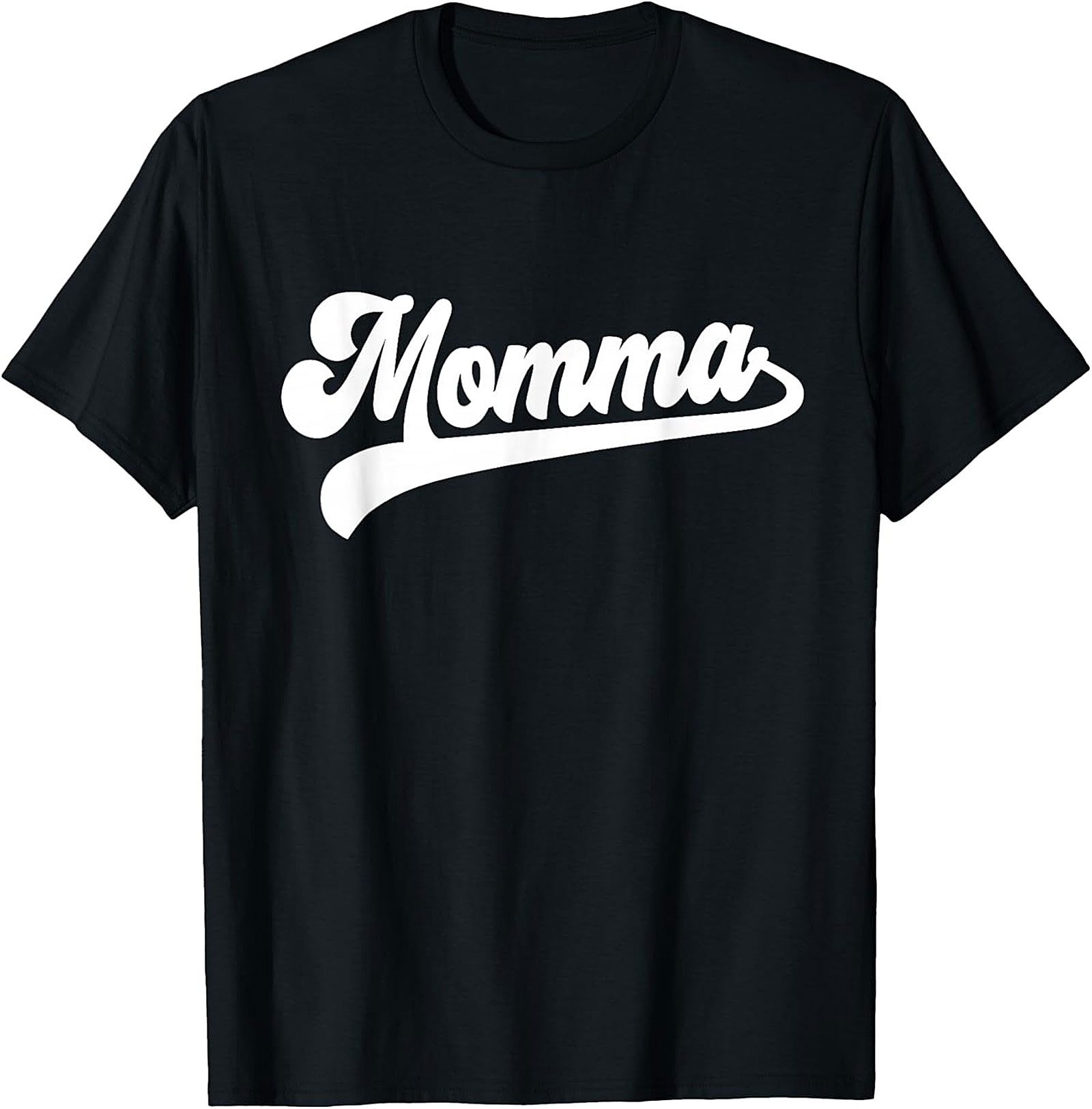 Retro Momma T-Shirt Vintage Script Graphic Tee for Moms
