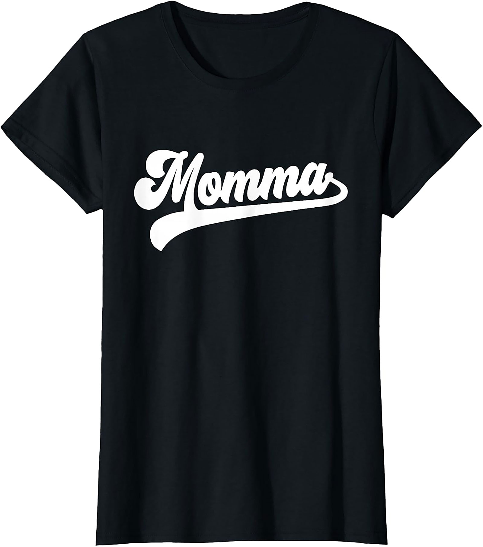  Retro Momma T-Shirt Vintage Script Graphic Tee for Moms