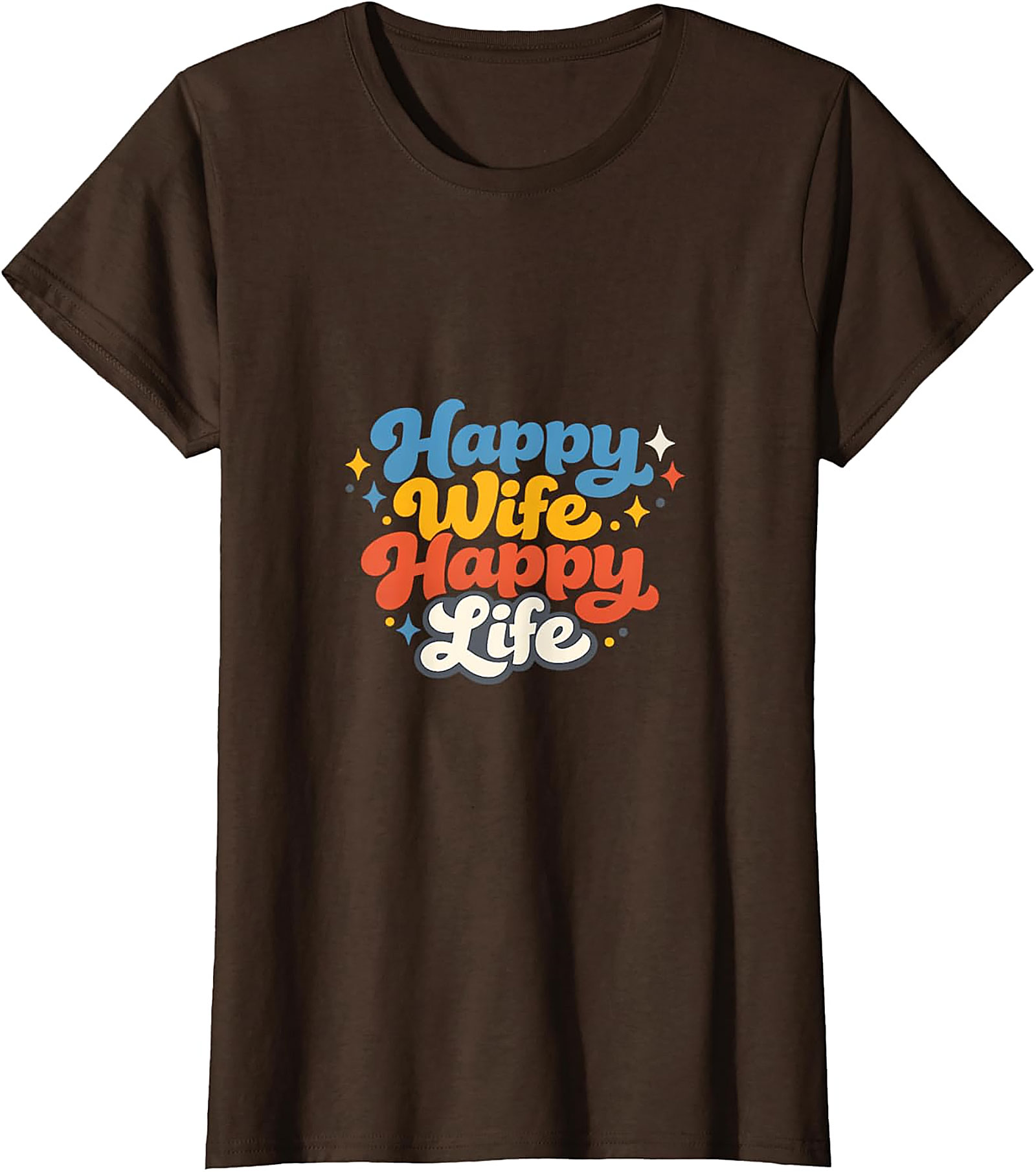 Happy Wife Happy Life Retro T-Shirt | Funny Gift Tee