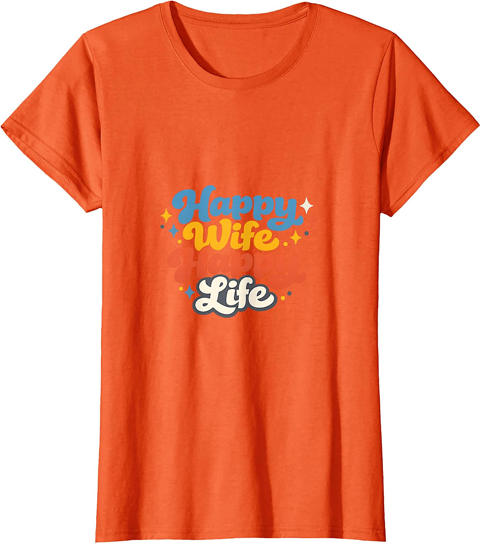 Happy Wife Happy Life Retro T-Shirt | Funny Gift Tee