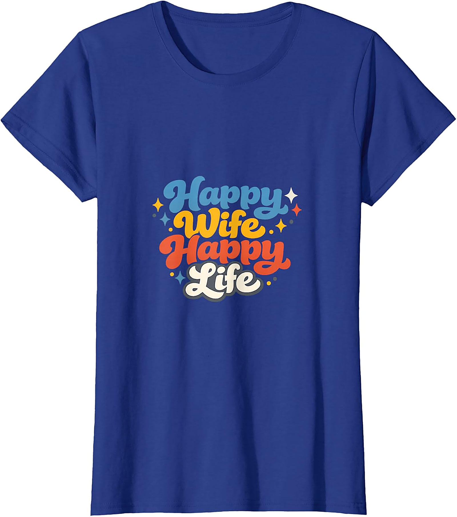 Happy Wife Happy Life Retro T-Shirt | Funny Gift Tee