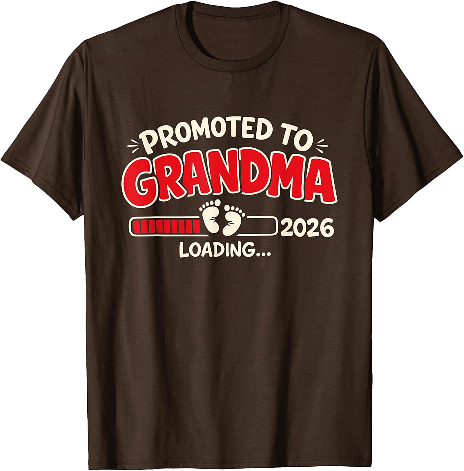 Promoted to Grandma 2026 T-Shirt | Funny Pregnancy Reveal Tee