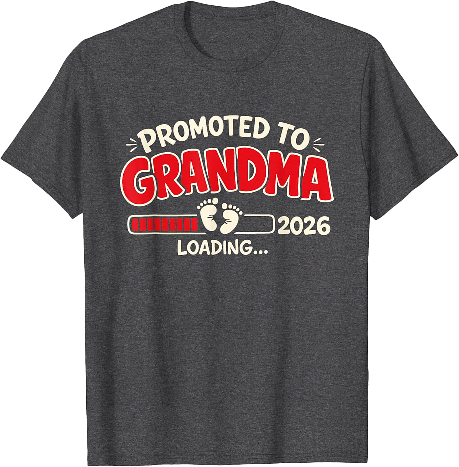 Promoted to Grandma 2026 T-Shirt | Funny Pregnancy Reveal Tee